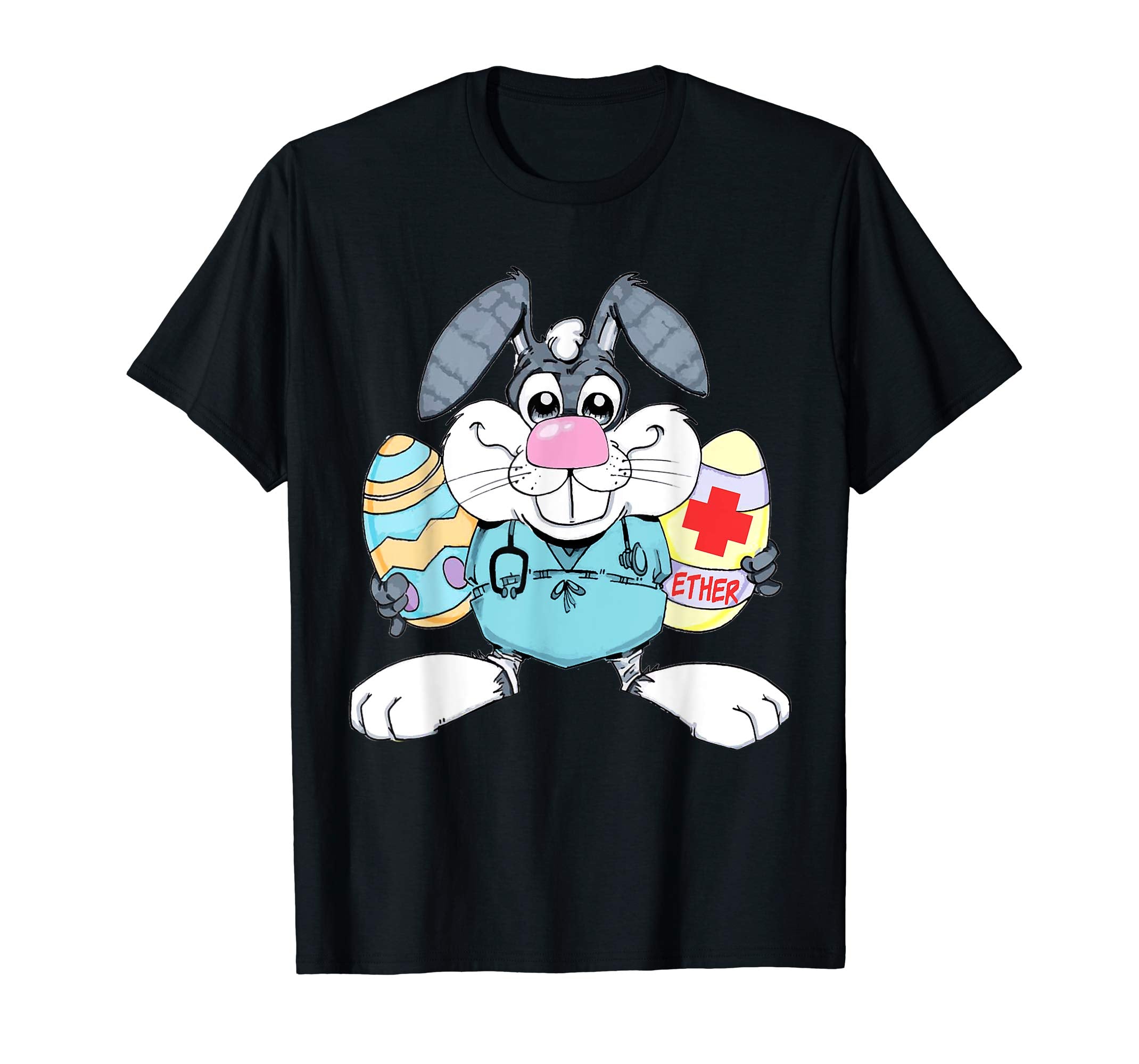 Anesthesia Ether Bunny Funny Easter Medical T-shirt