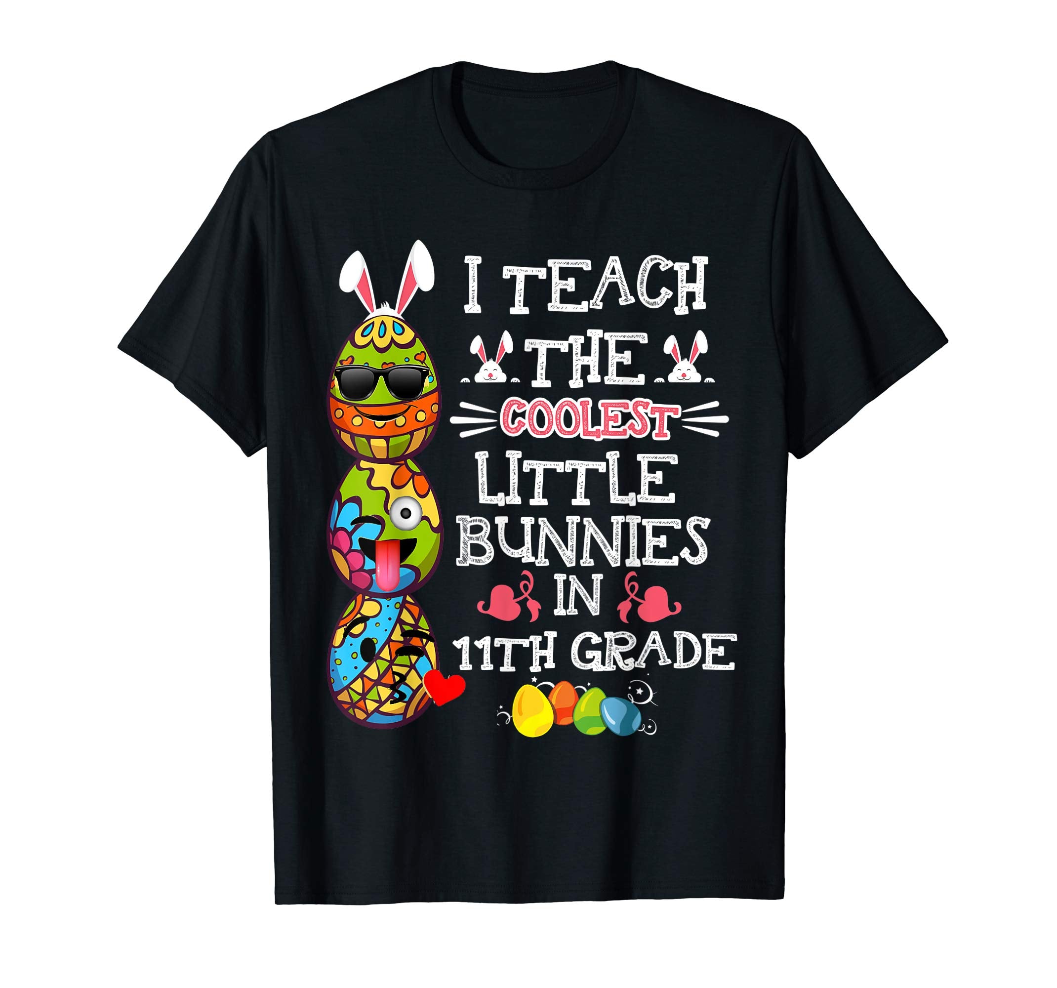 Easter 11th Grade Teacher T Shirt Easter Egg Emoji T Shirt