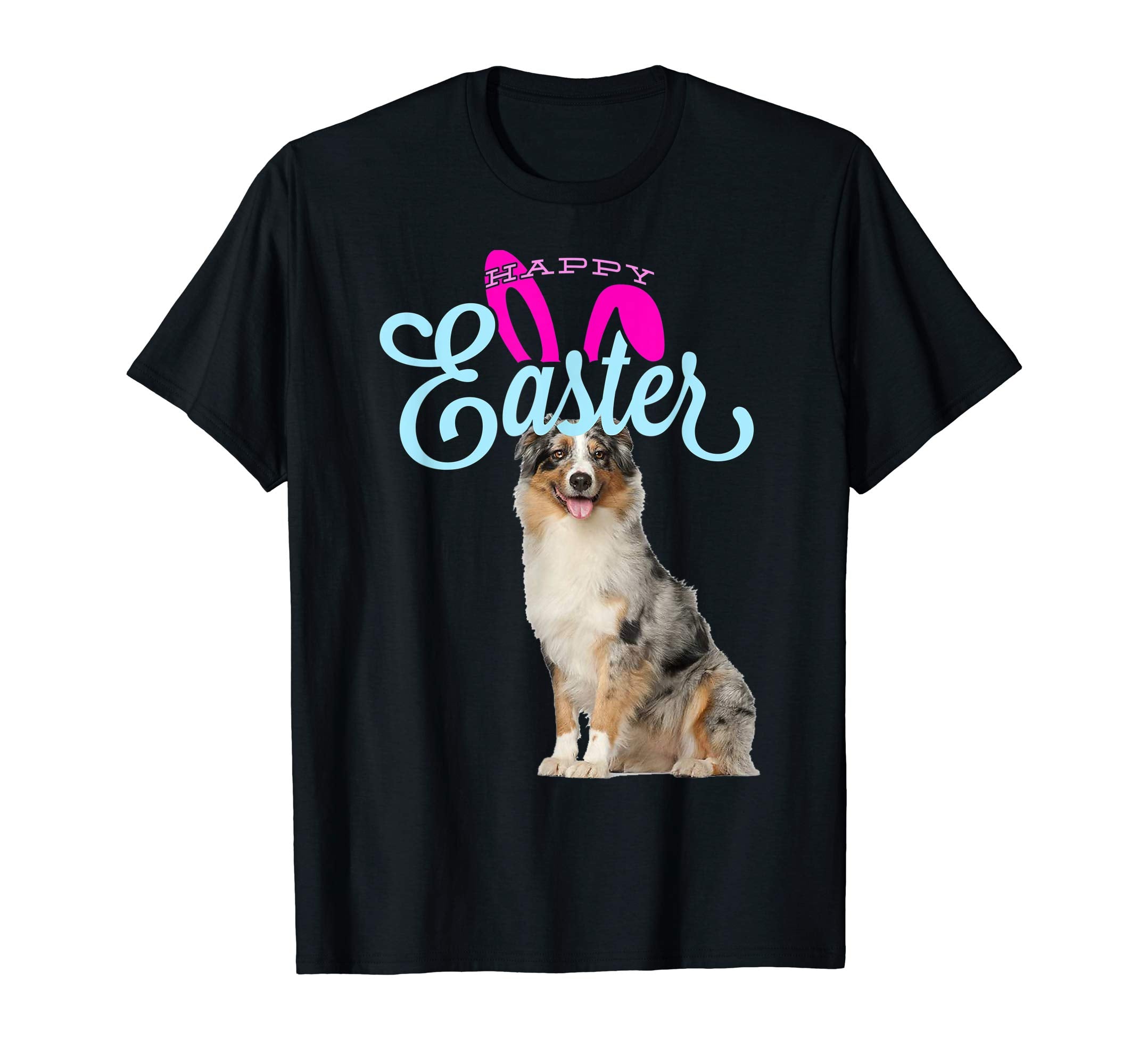 Easter Bunny Aussie Shepherd Tshirt Dog Men Women Gift