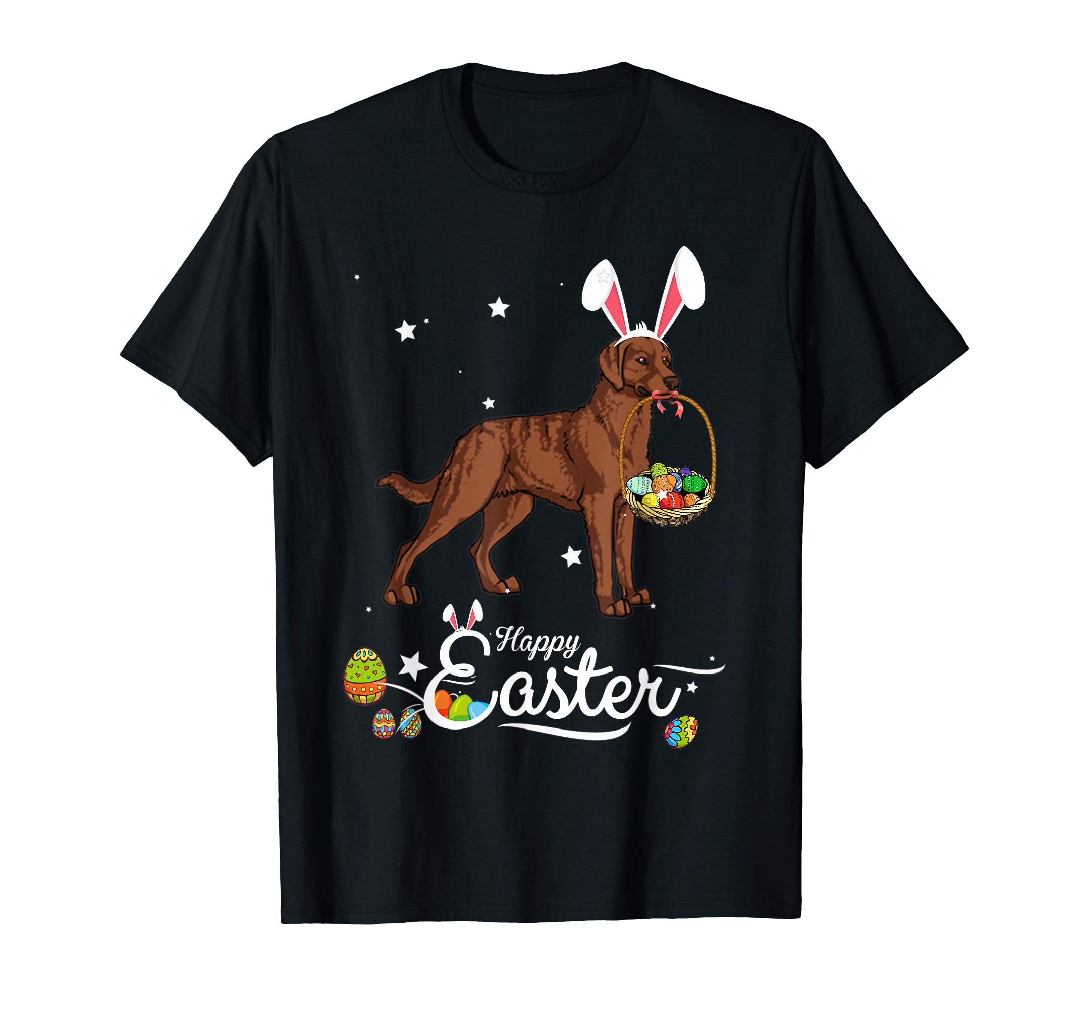 Chesapeake Bay Dog With Bunny Hat Easter Costume T Shirt