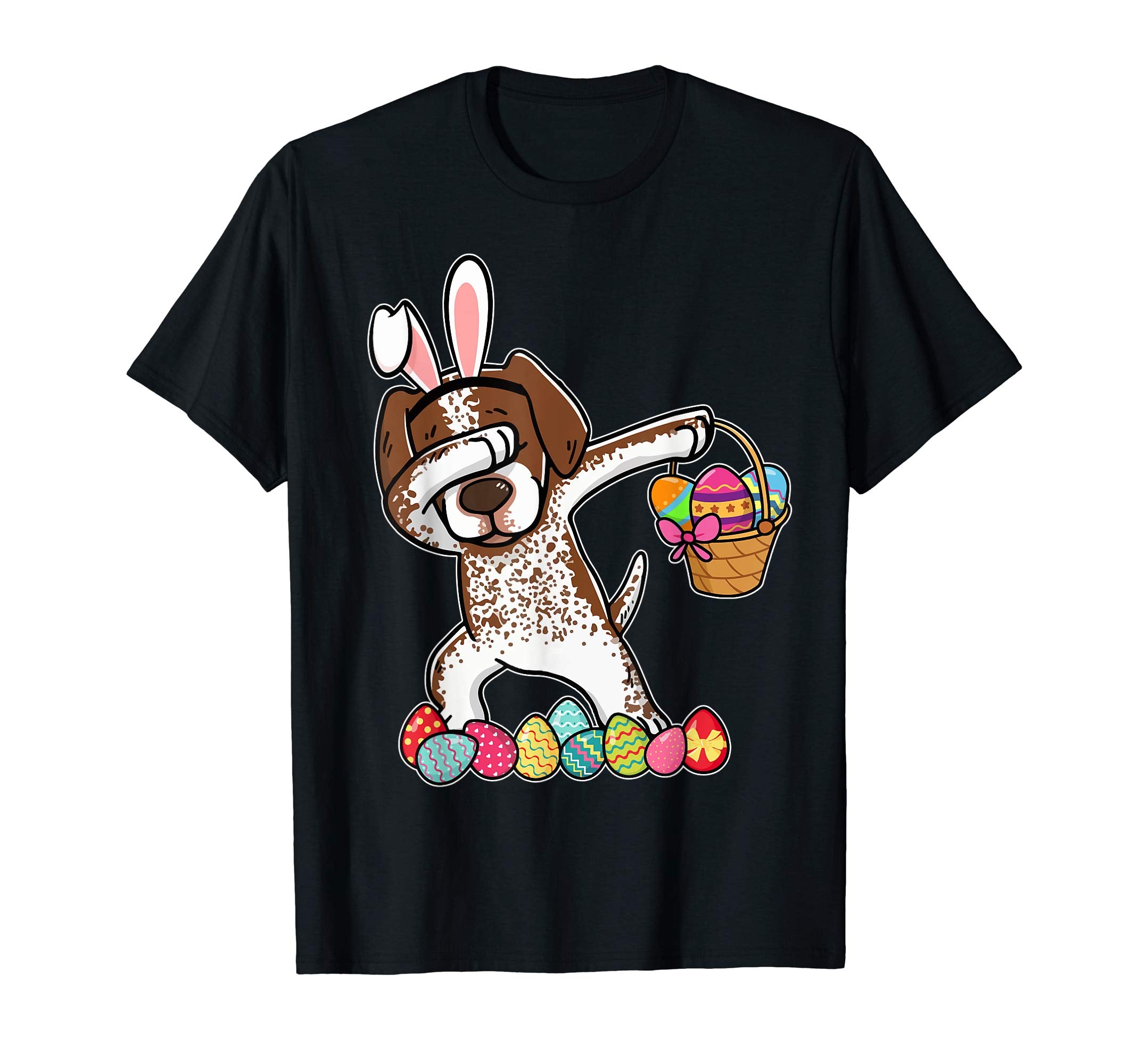 German Shorthaired Pointer Dabbing Easter Bunny Egg T-Shirt