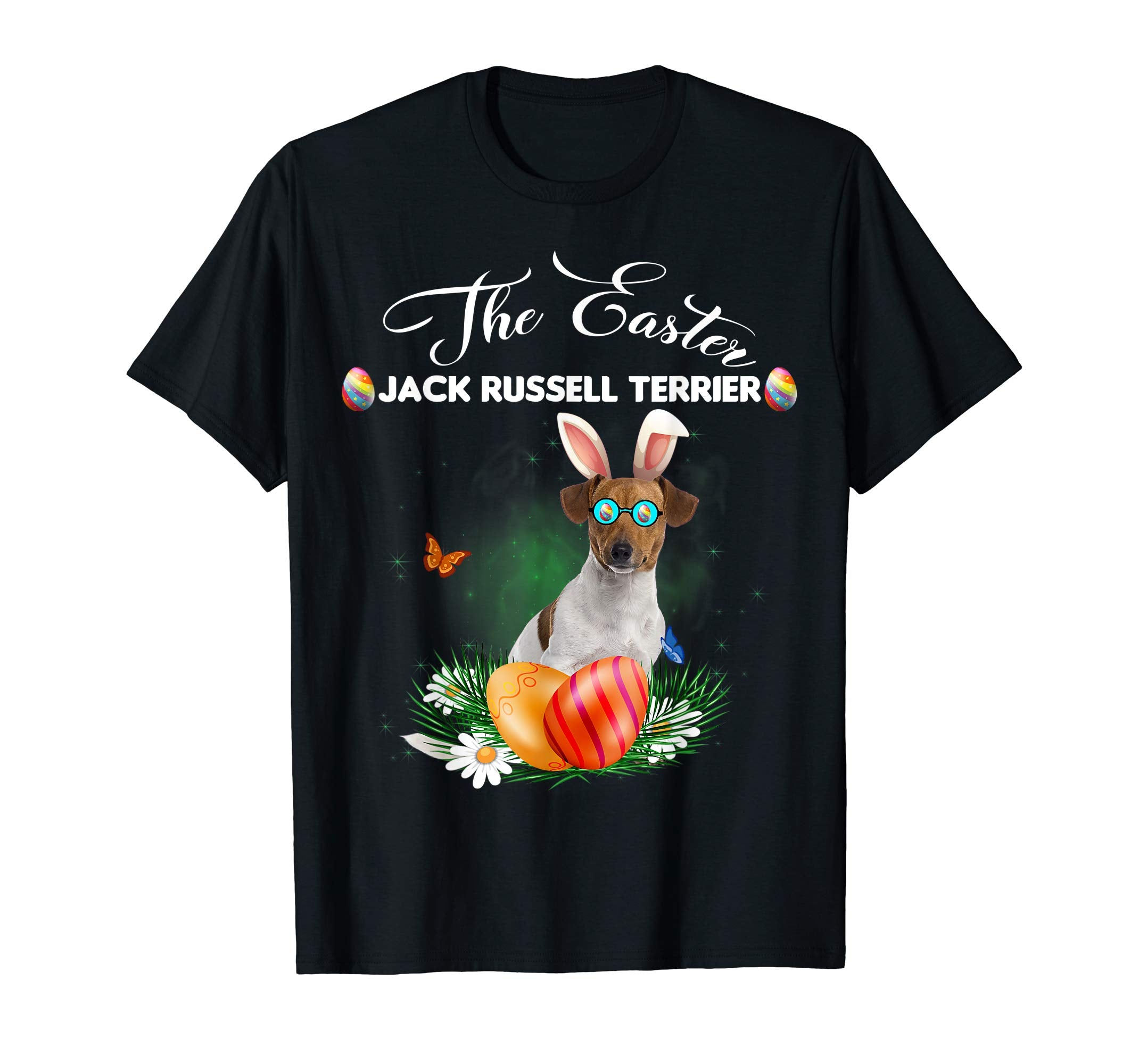 Jack Russell Terrier Bunny Easter Day Dog Gifts T-Shirt