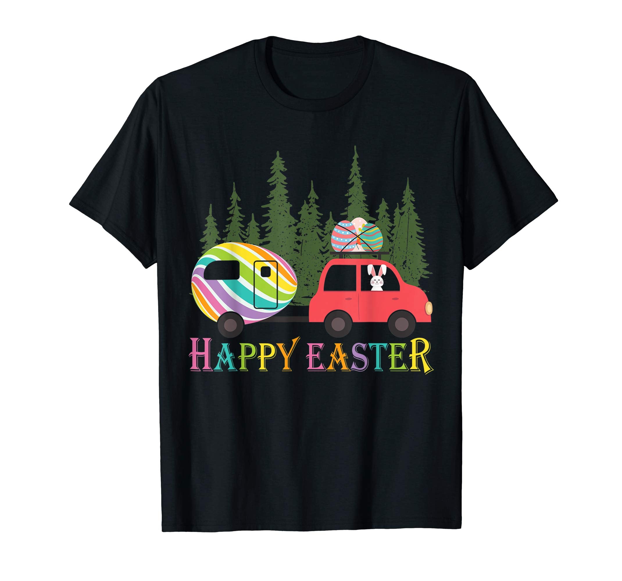 Camping shirt Happy Easter Day Bunny eggs for men women kid