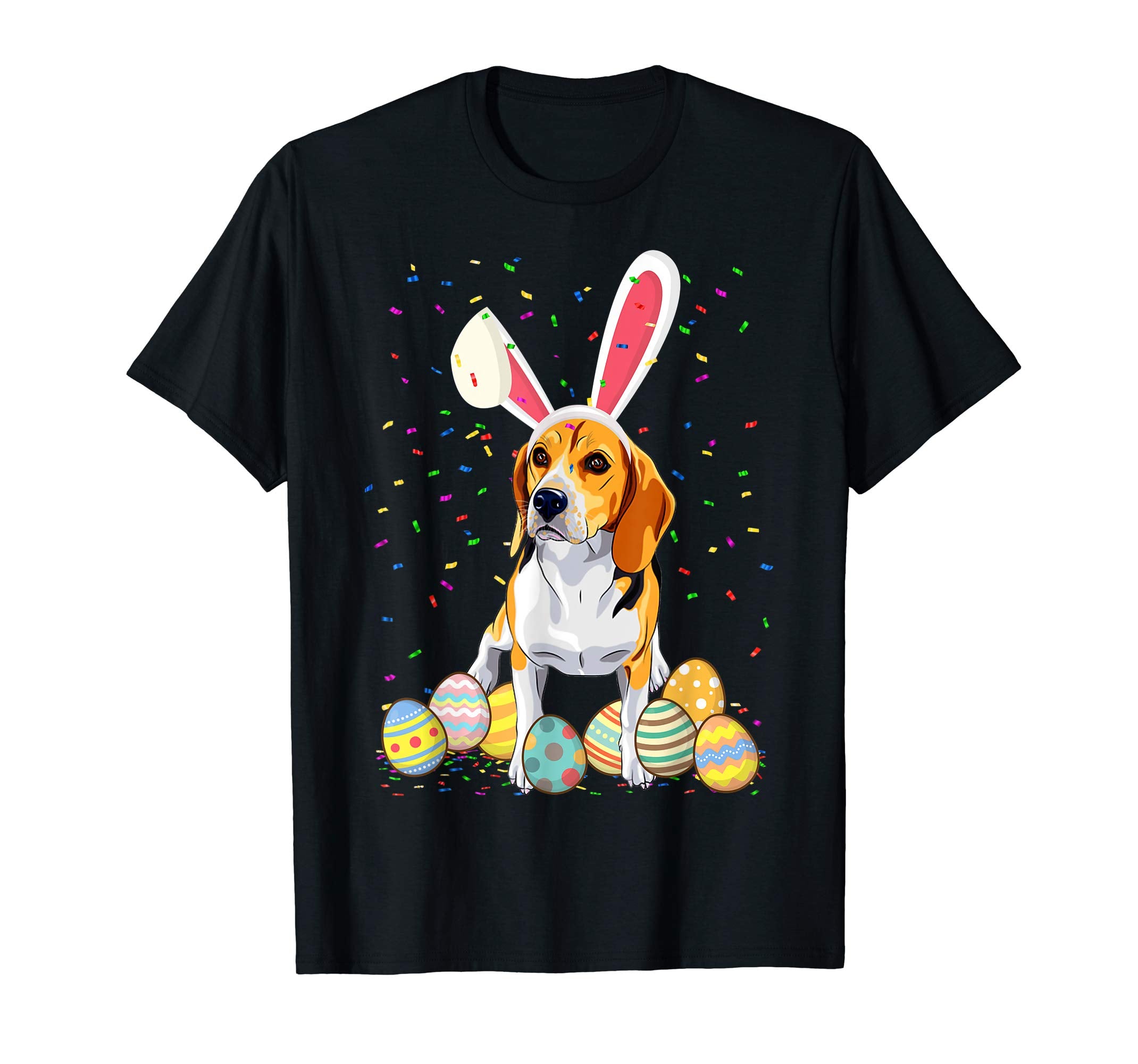 Beagle Dog Ear Easter Eggs Shirt Happy Easter Day Tee Gift