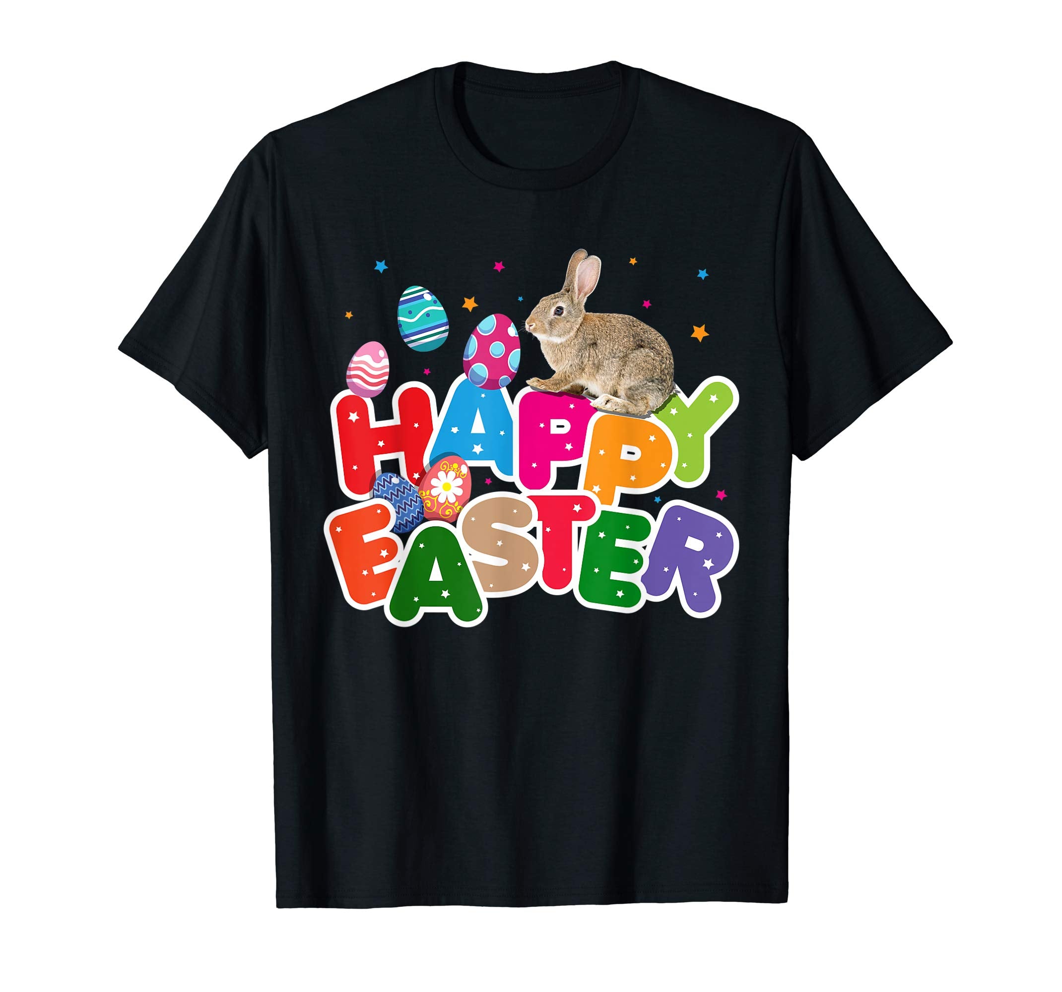 Cute Bunny Happy Easter Shirt - Easter Eggs Kids Gift