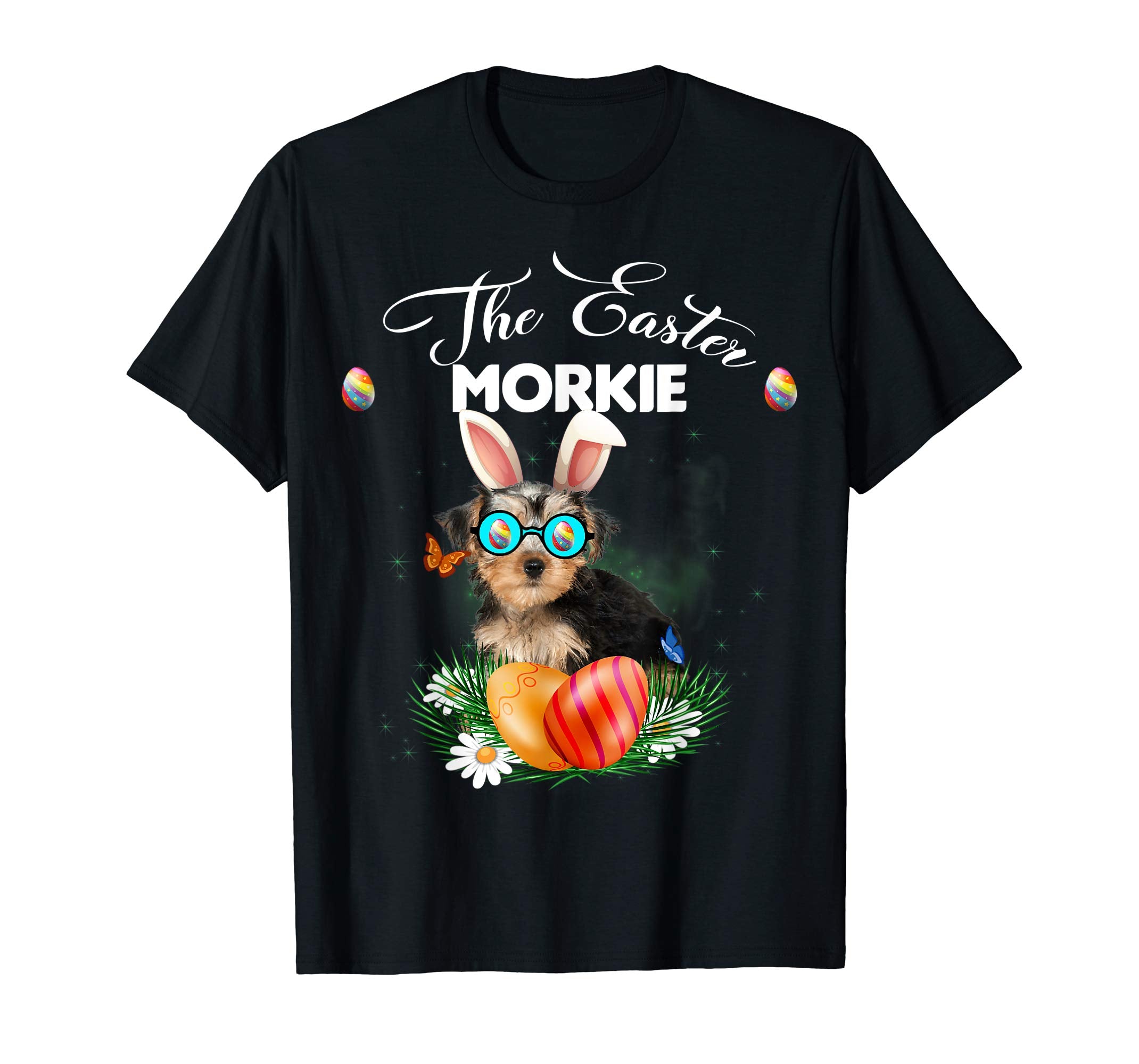 Morkie Bunny Easter Day Dog Gifts T-Shirt
