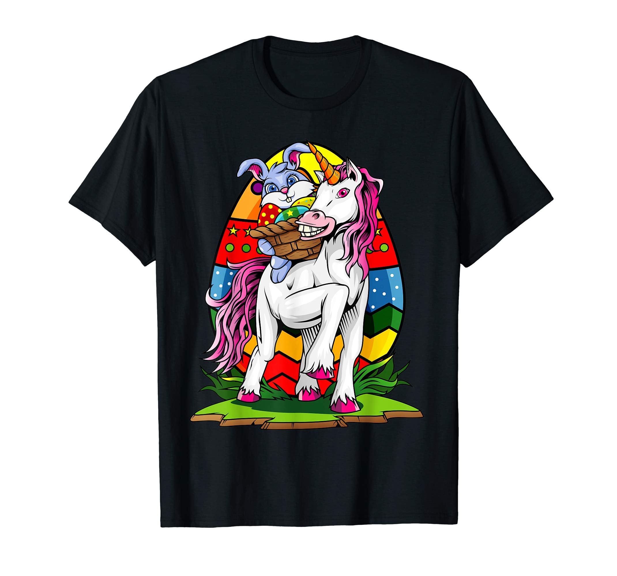 Funny Easter Bunny Unicorn Eggs T-Shirt For Men Women Teens
