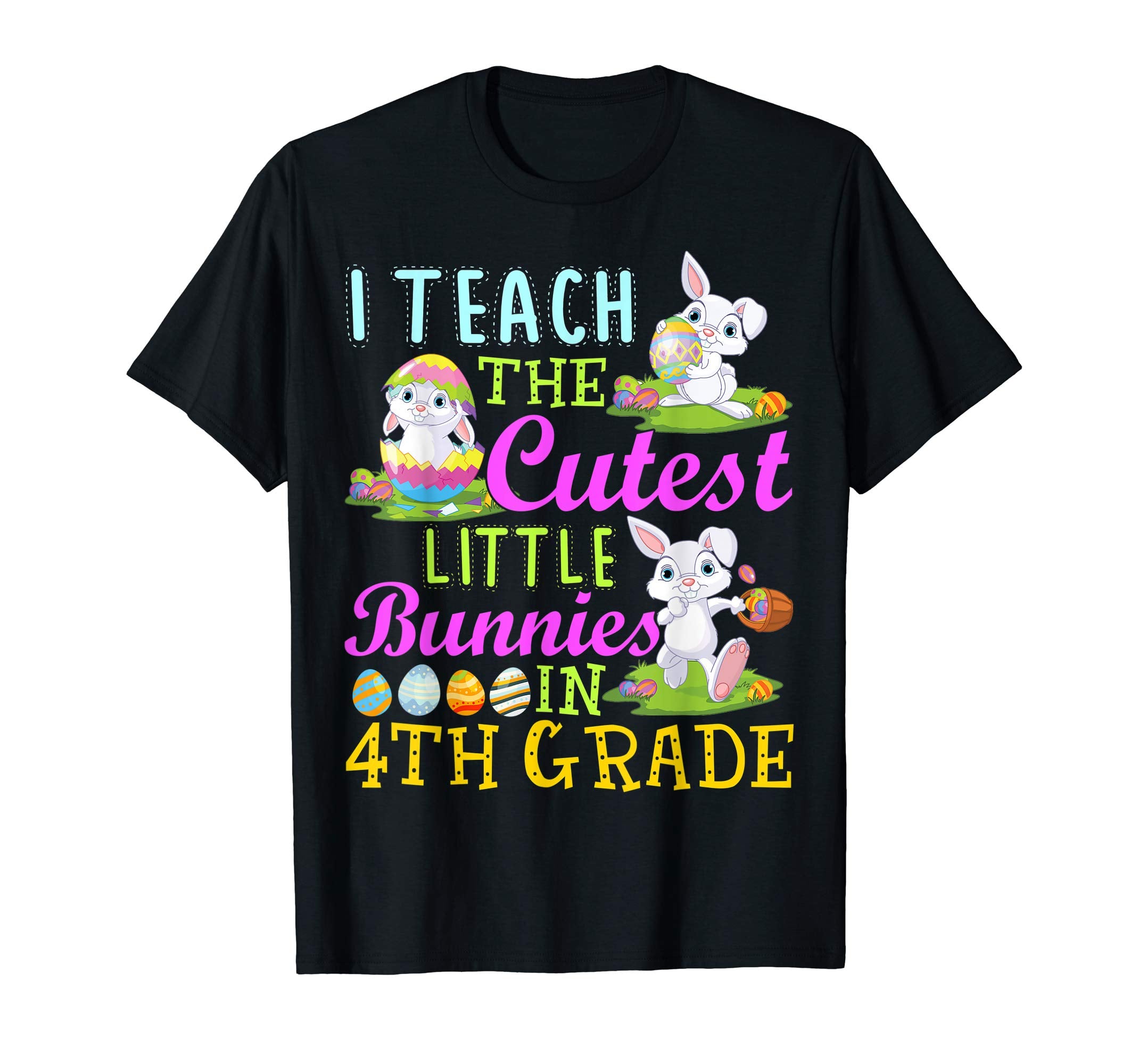 Easter 4th Grade Teacher Shirt Gift Happy Easter Tee Shirts