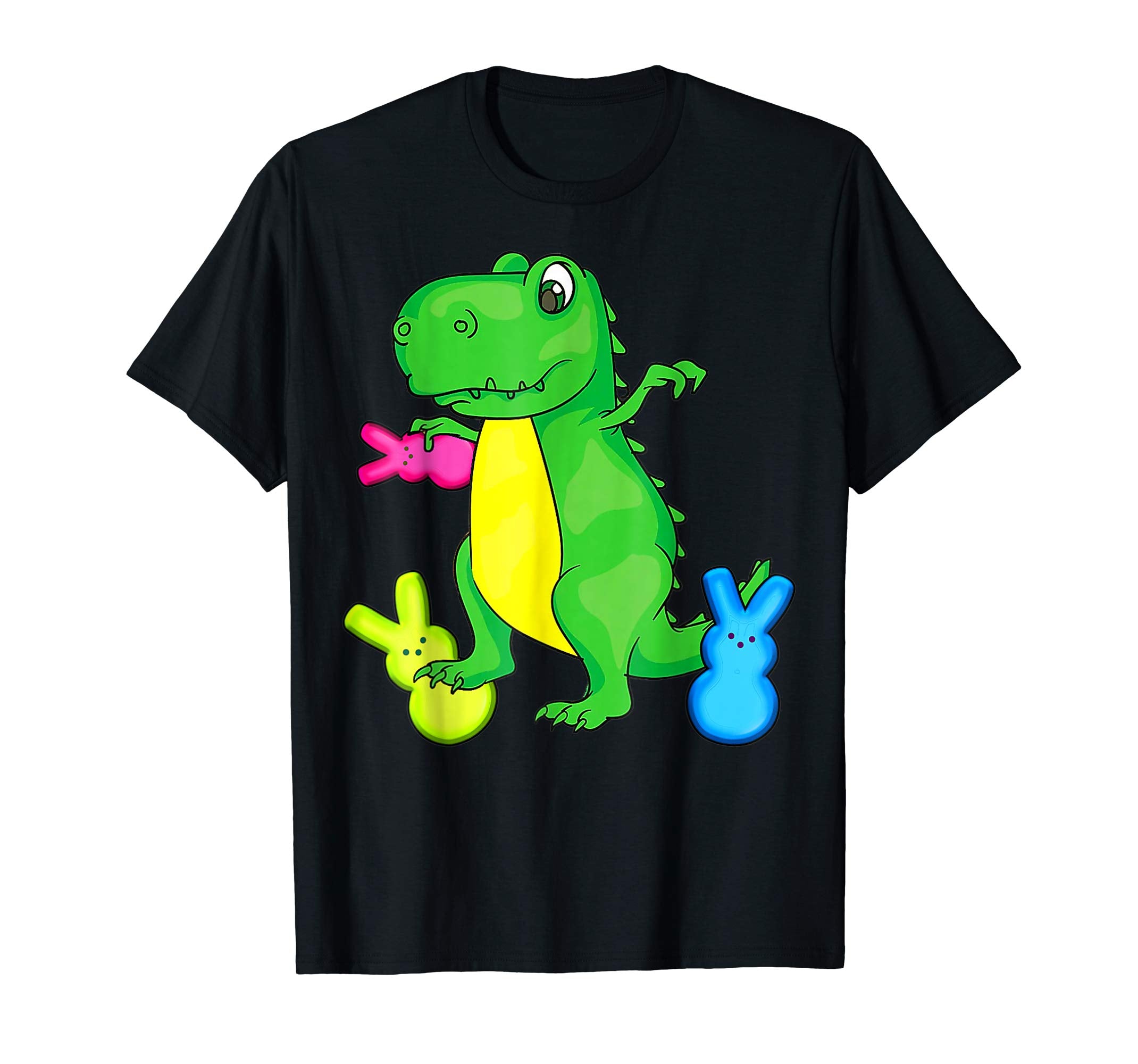 Dinosaur Trex Eat Bunny PeepsHappy Easter Day Shirt
