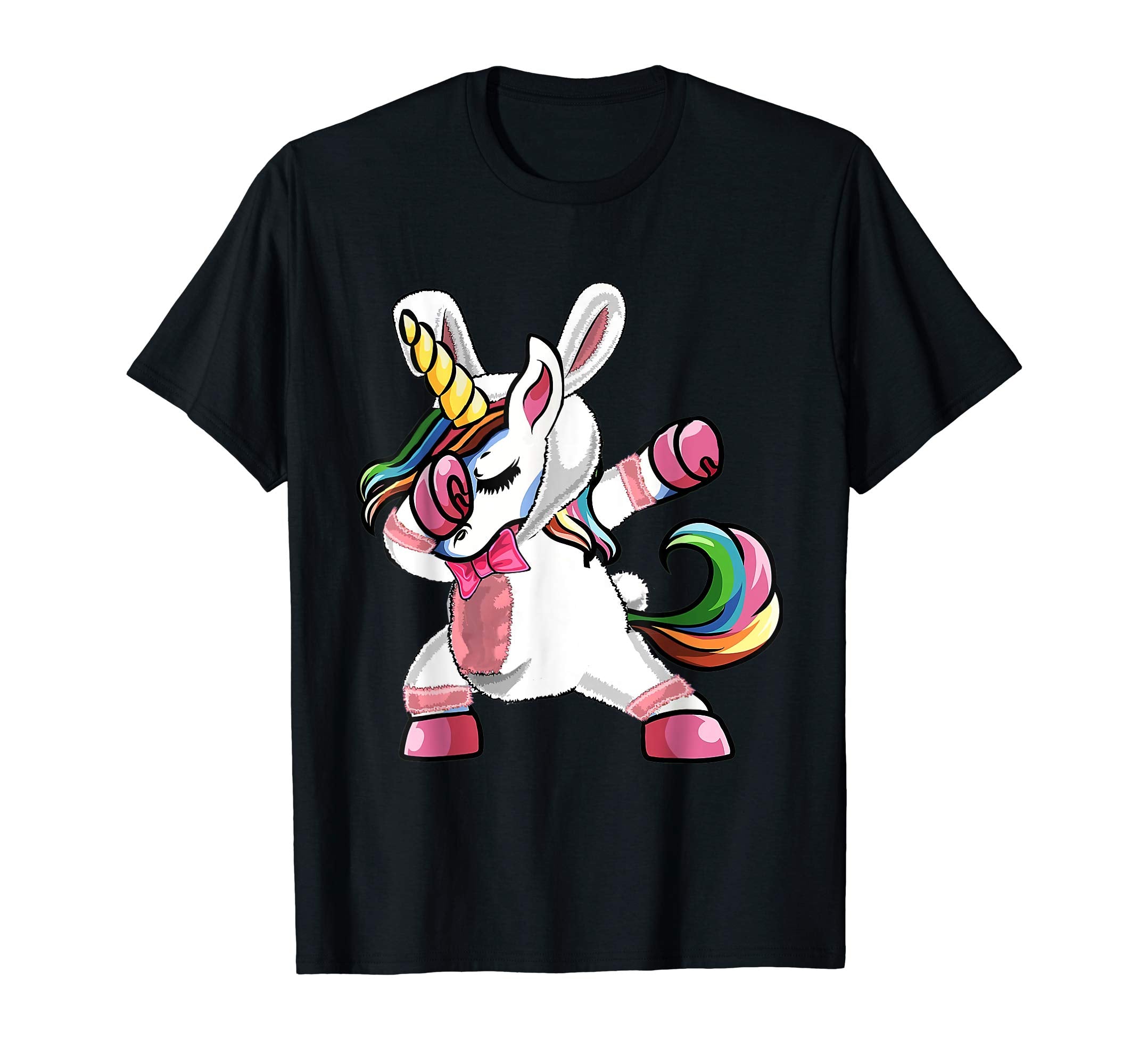 Easter T Shirt Dabbing Unicorn Bunny Easter Shirt Boys Girls