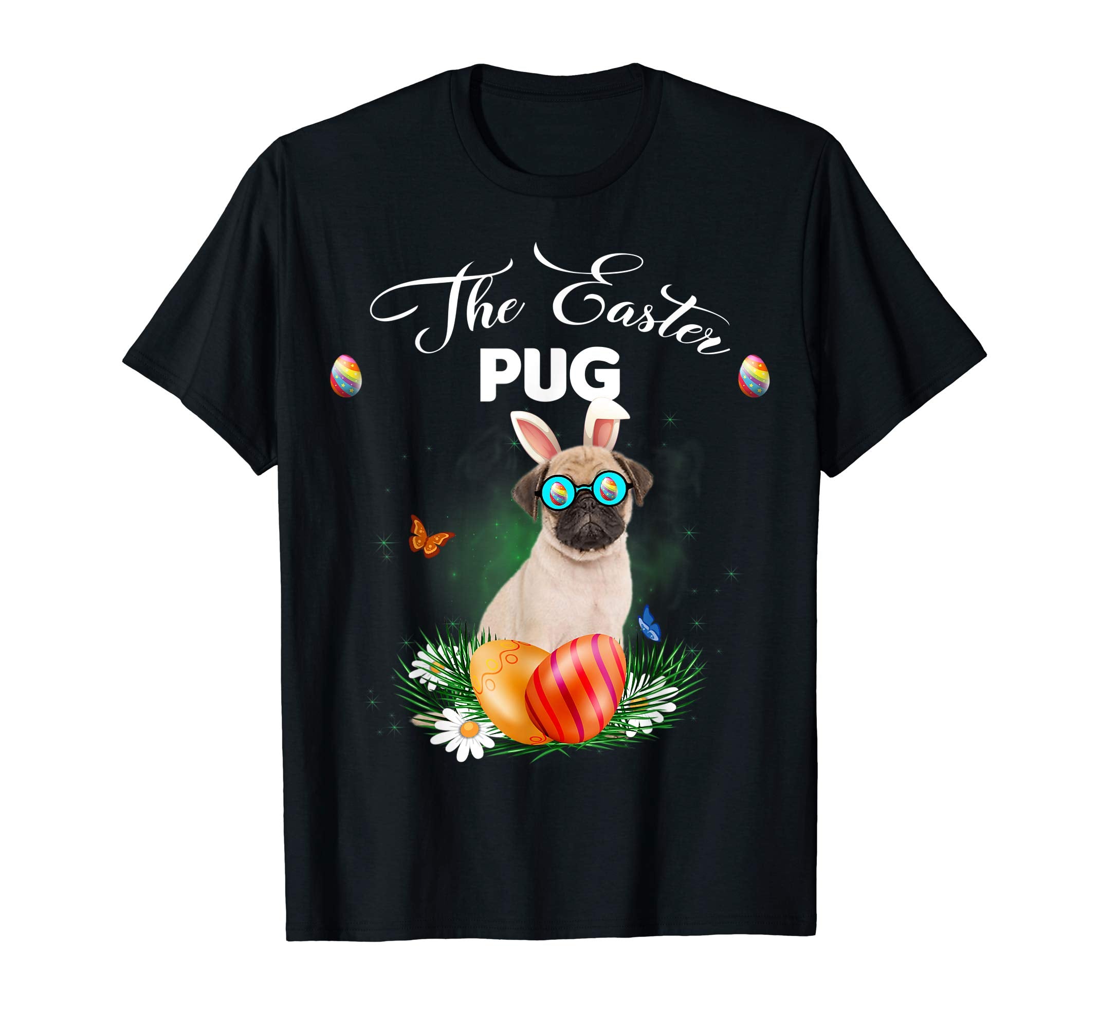 Pug Bunny Easter Day Dog Gifts T-Shirt