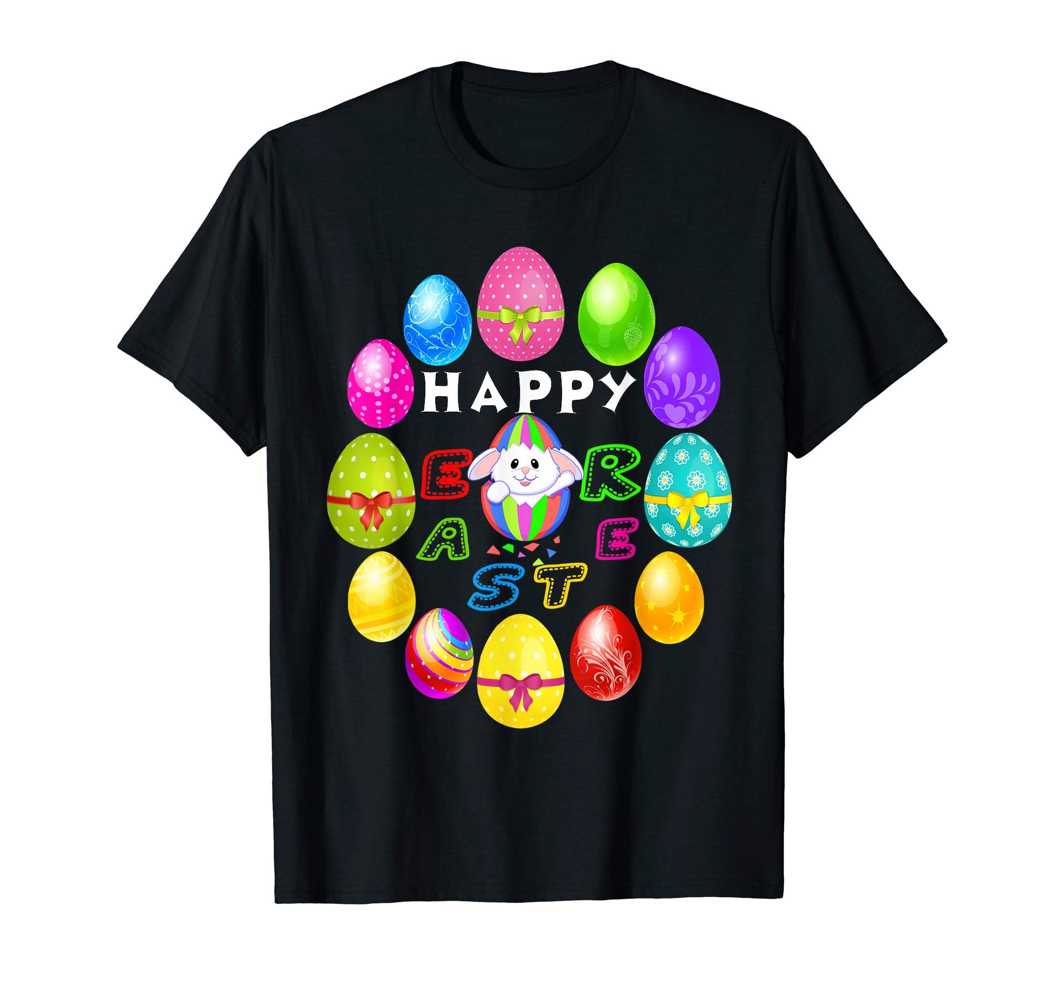 Easter Day T Shirt Funny Easter Bunny Color Egg T-Shirt