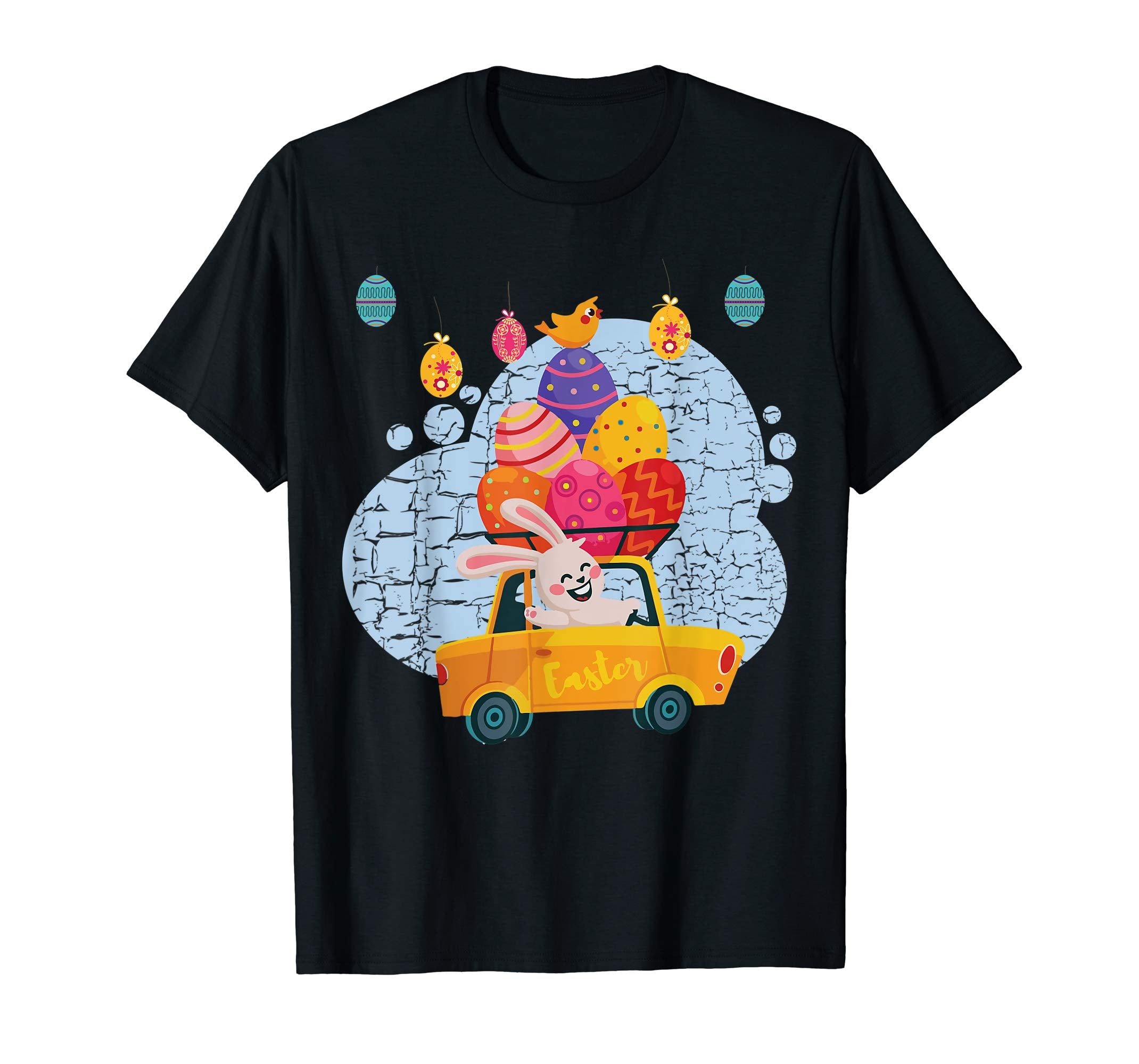 Cute rabbit with Easter Eggs Car Shirt Easter gifts for kids