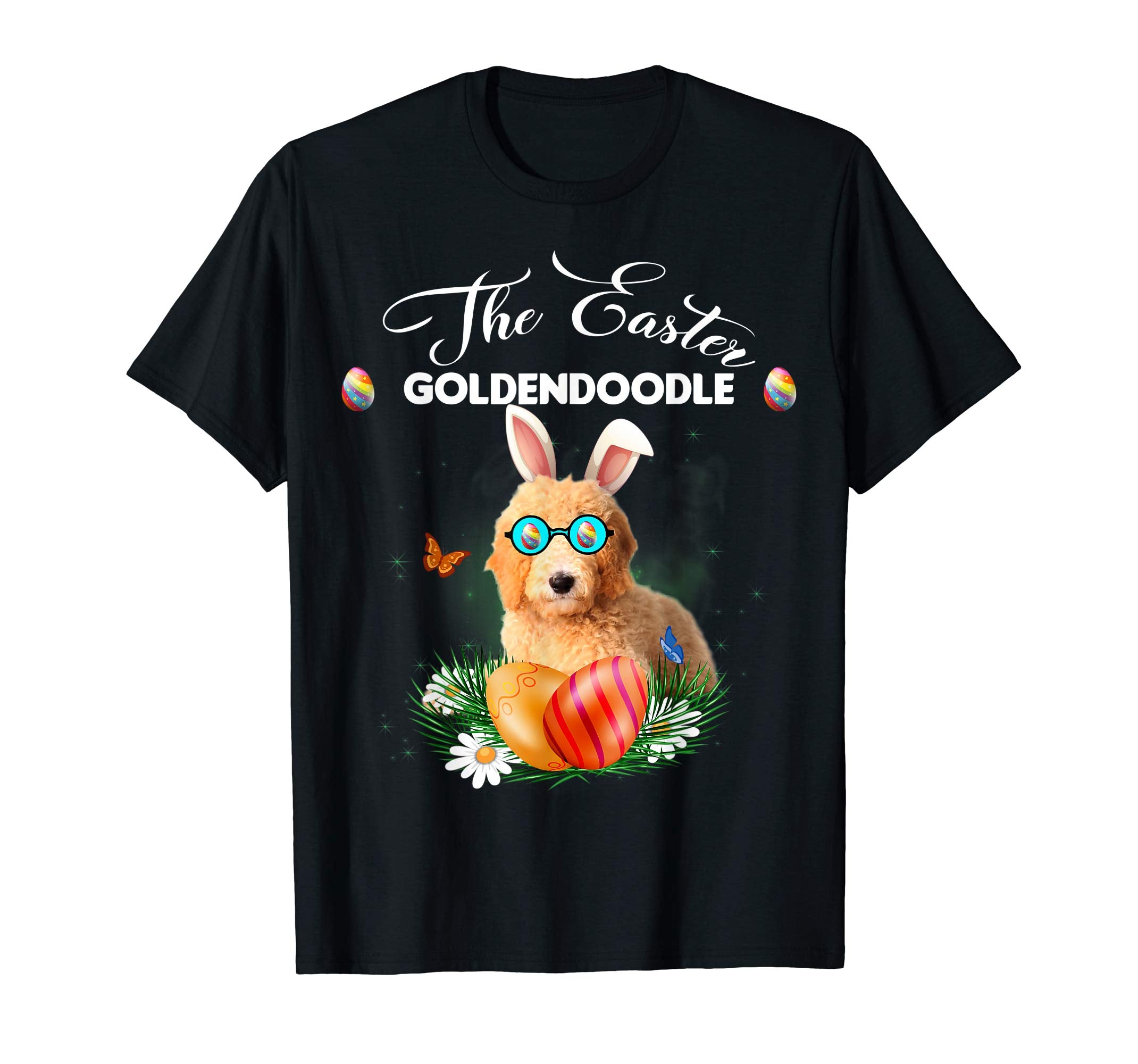 Goldendoodle Bunny Easter Day Dog Gifts T-Shirt