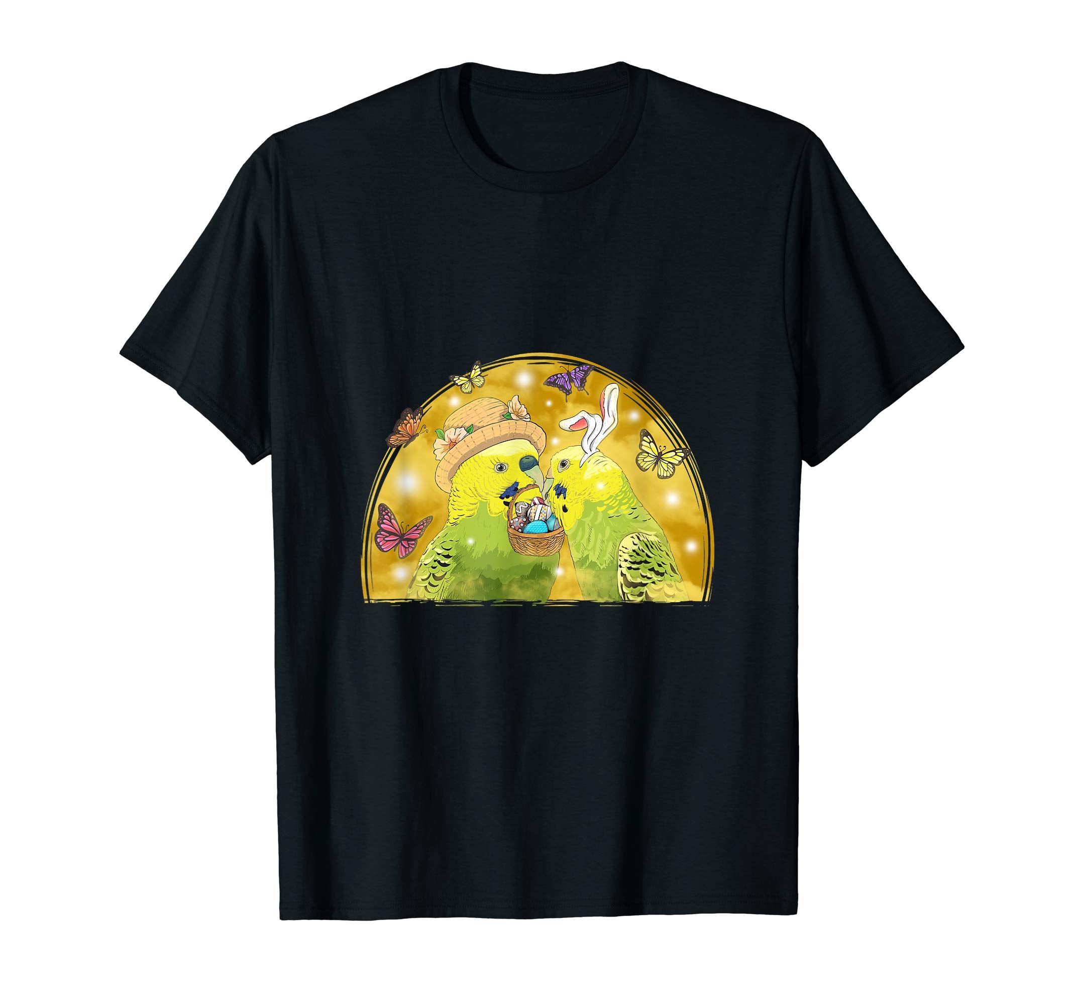 Budgie Budgerigar with Happy Easter Eggs Shirt T-Shirt