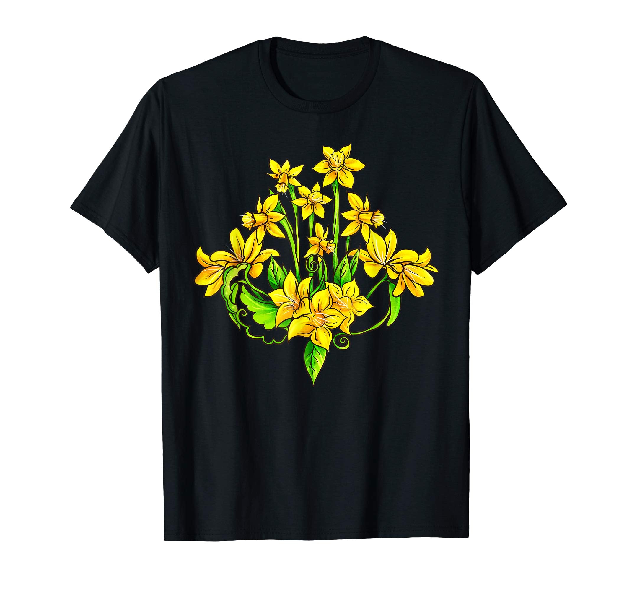 Daffodils Narcissus Flower Floral Spring Easter T-Shirt.