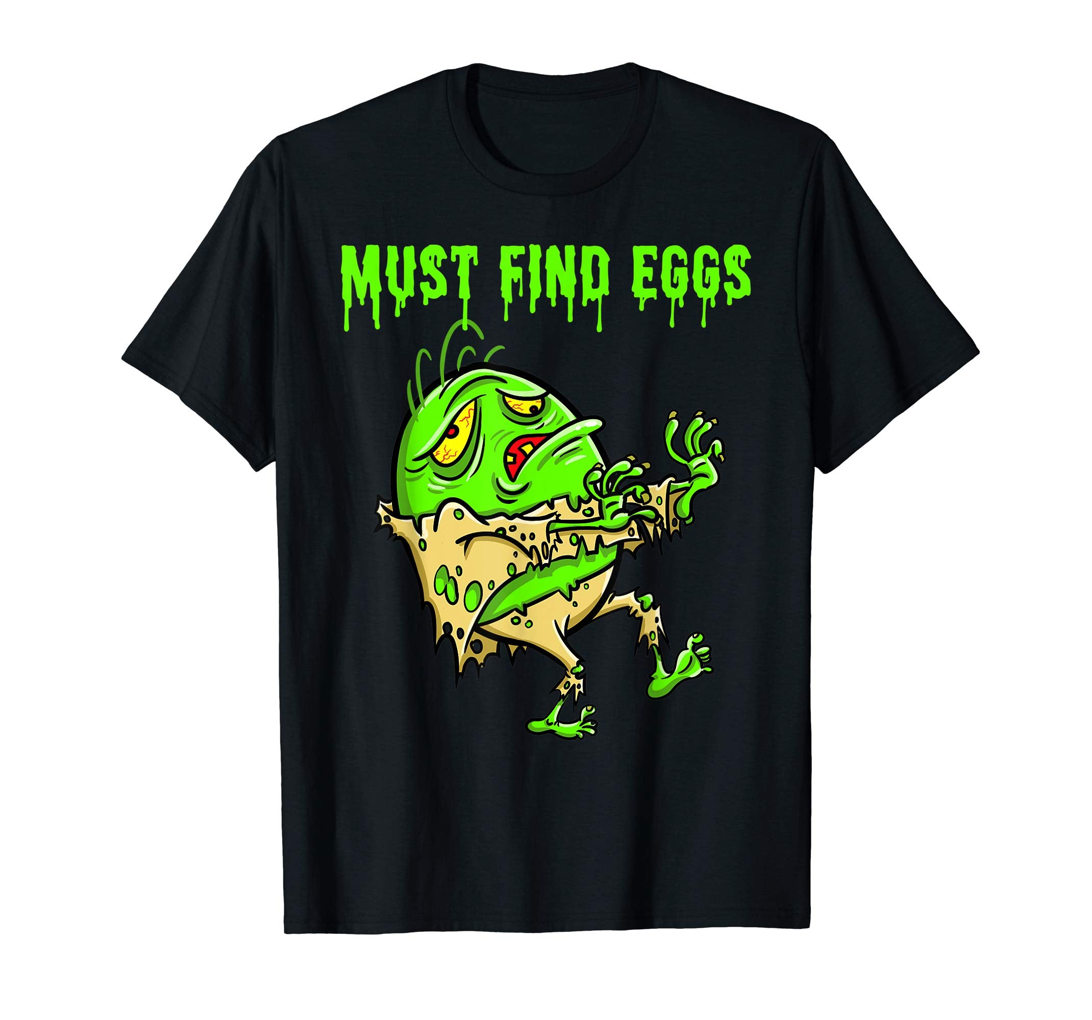 Zombie Easter Tshirt for Boys Girls Kids Must Find Eggs gift