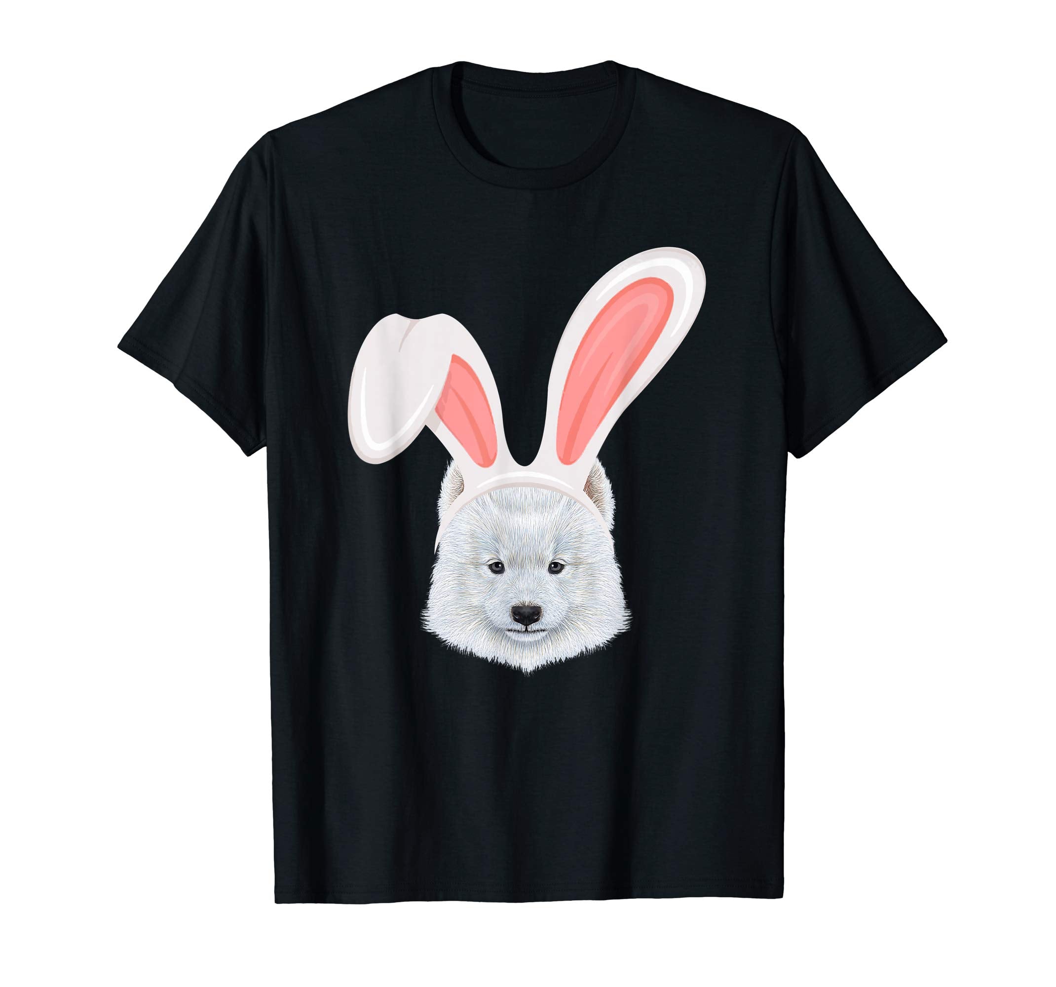 American Eskimo Dressed As Easter Bunny Rabbit Ears T-Shirt