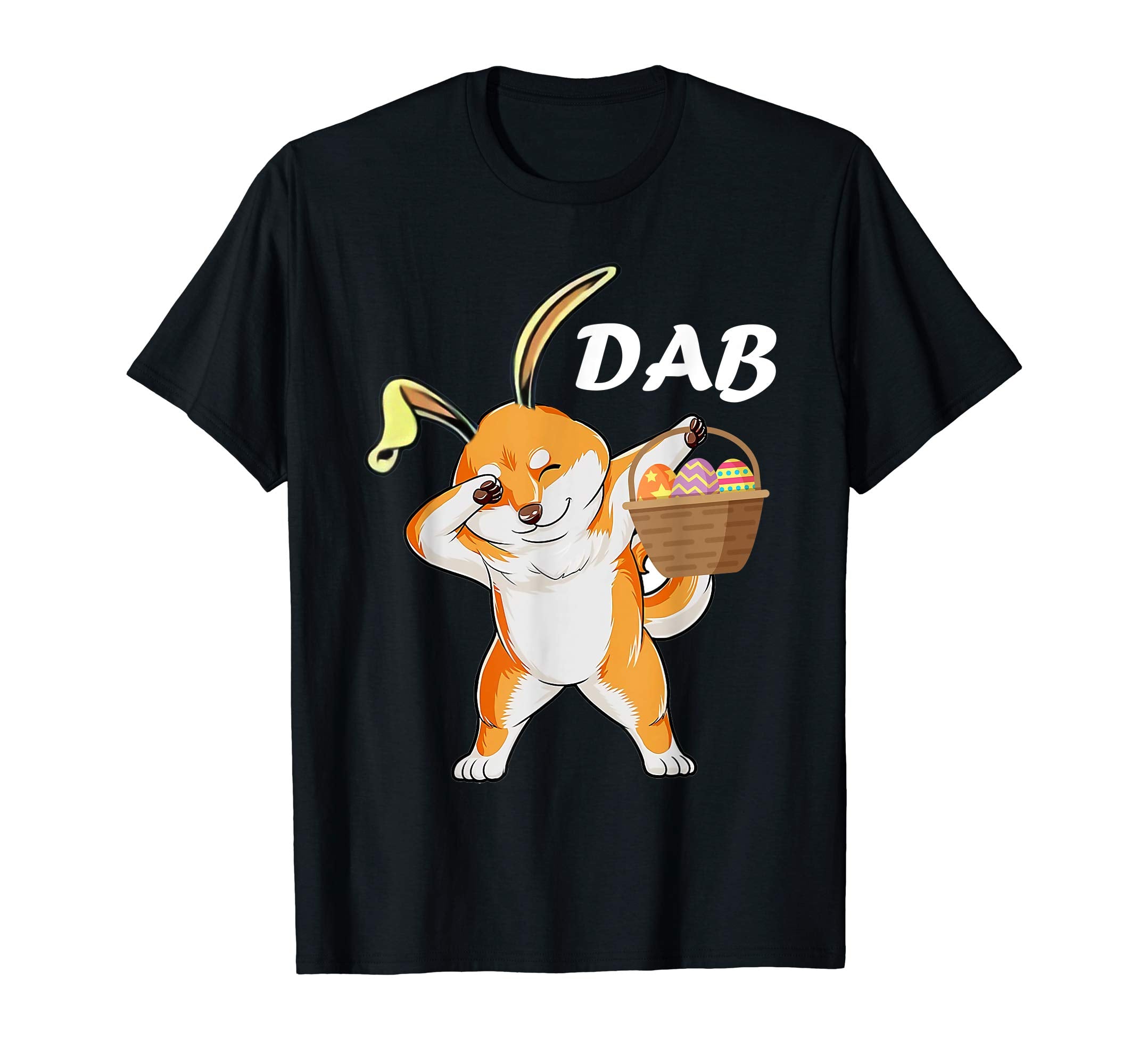 dog Shiba dabbing easter egg shirt