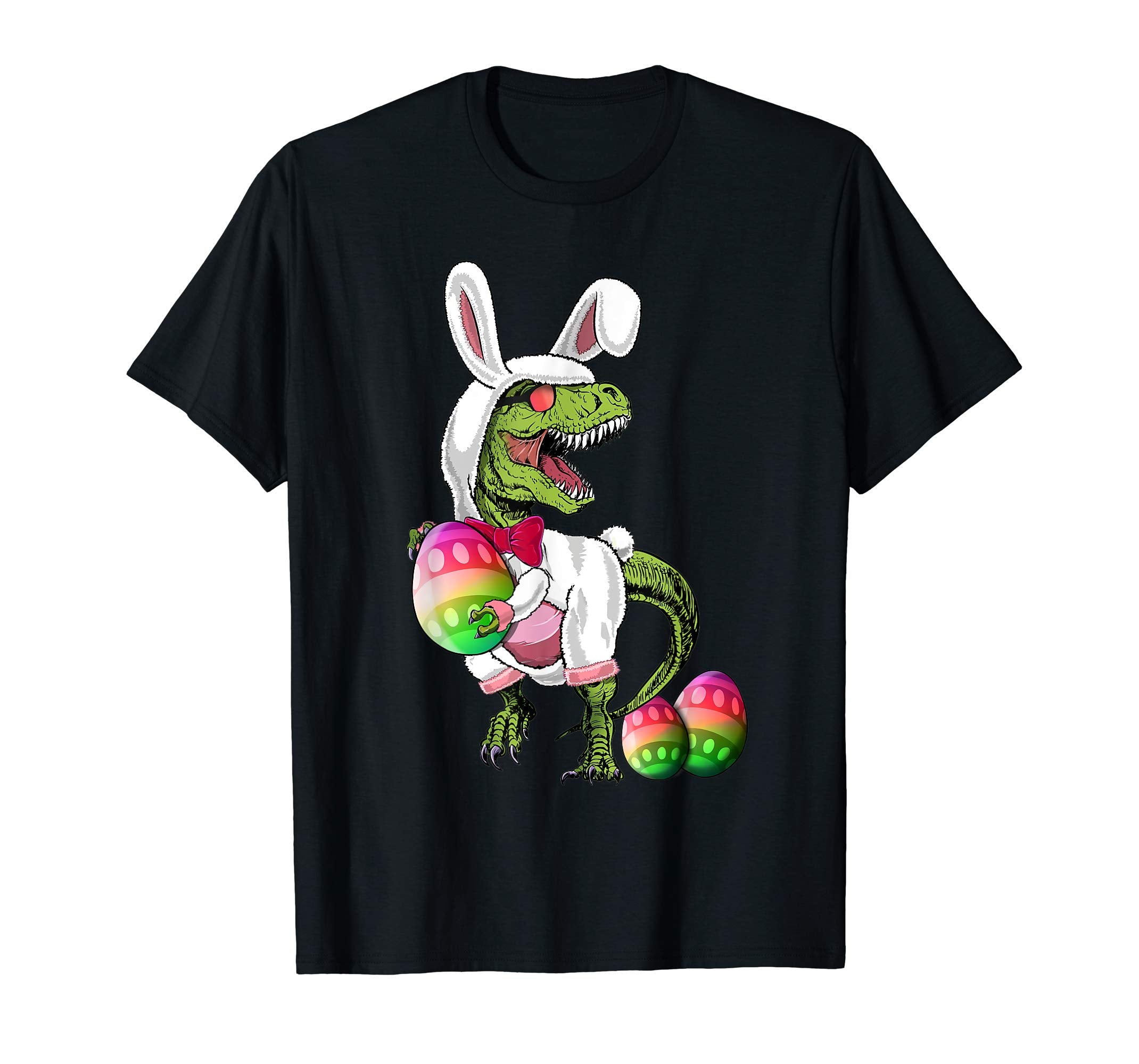 Happy Eastrawr T Rex Dinosaur Easter Bunny Egg Shirt Kids