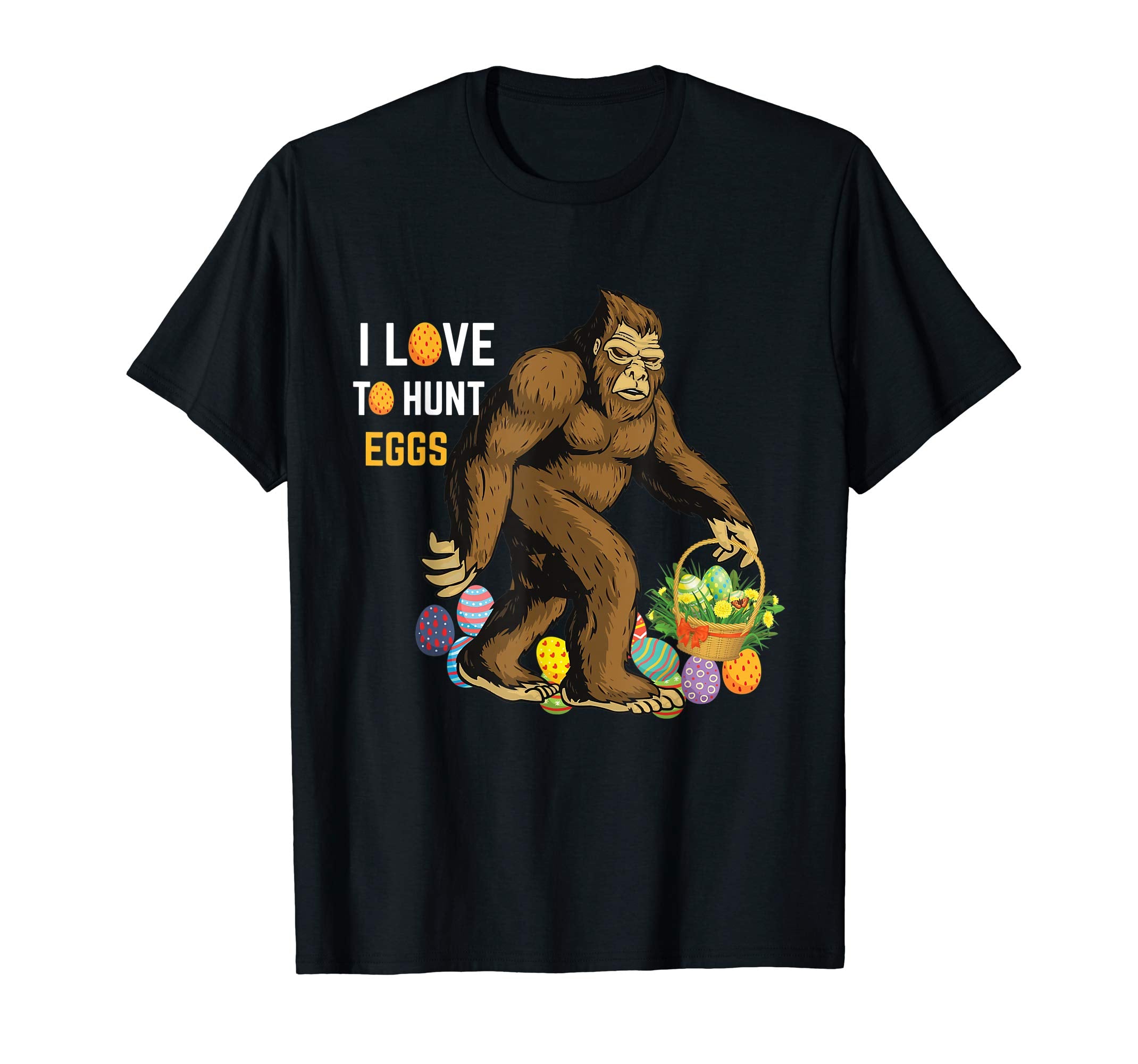 Easter Shirt Bigfoot Kids Boys Girls EGG Hunts