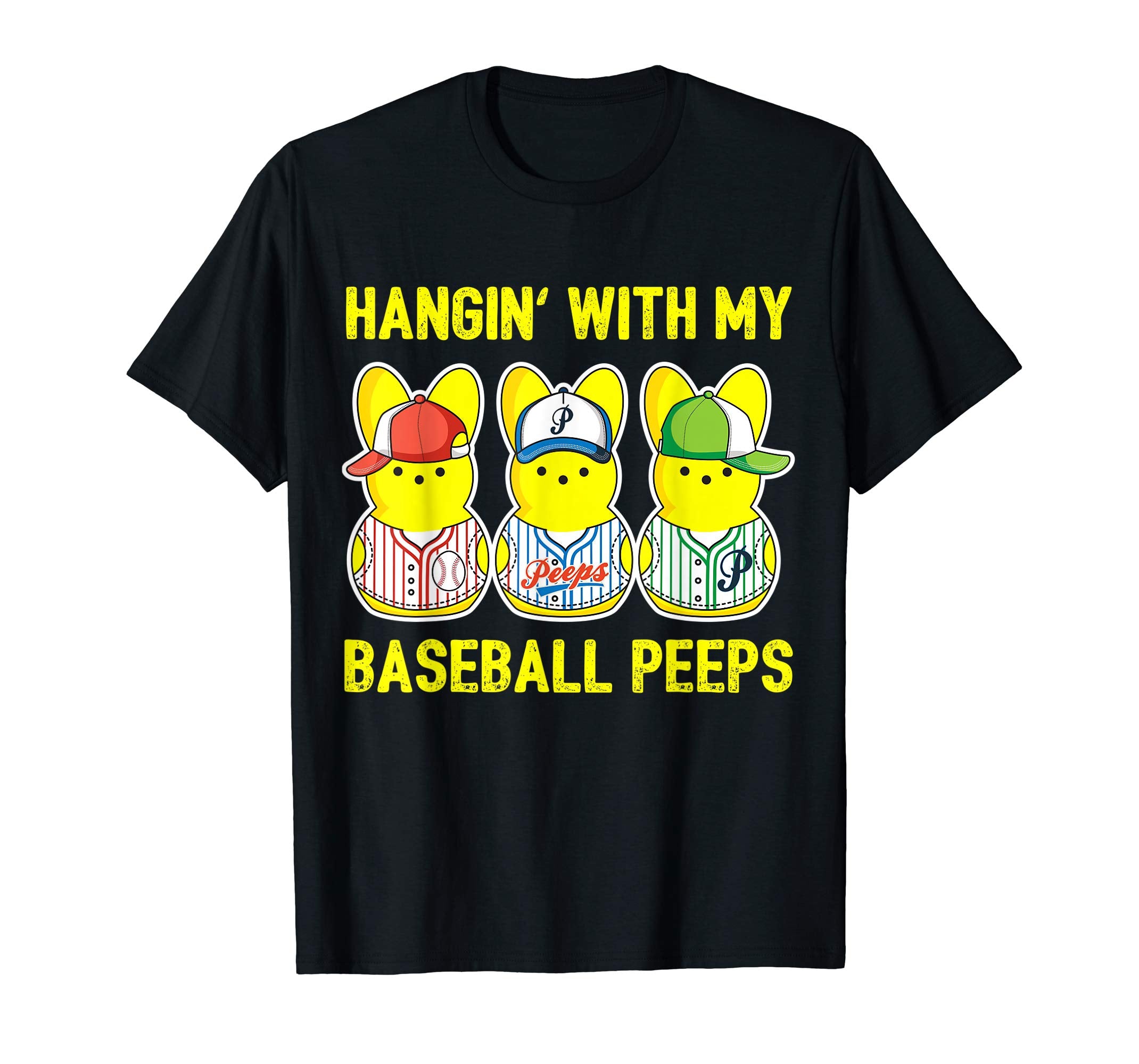 Hanging with Baseball Peeps Shirt Cute Easter Gift for Boys