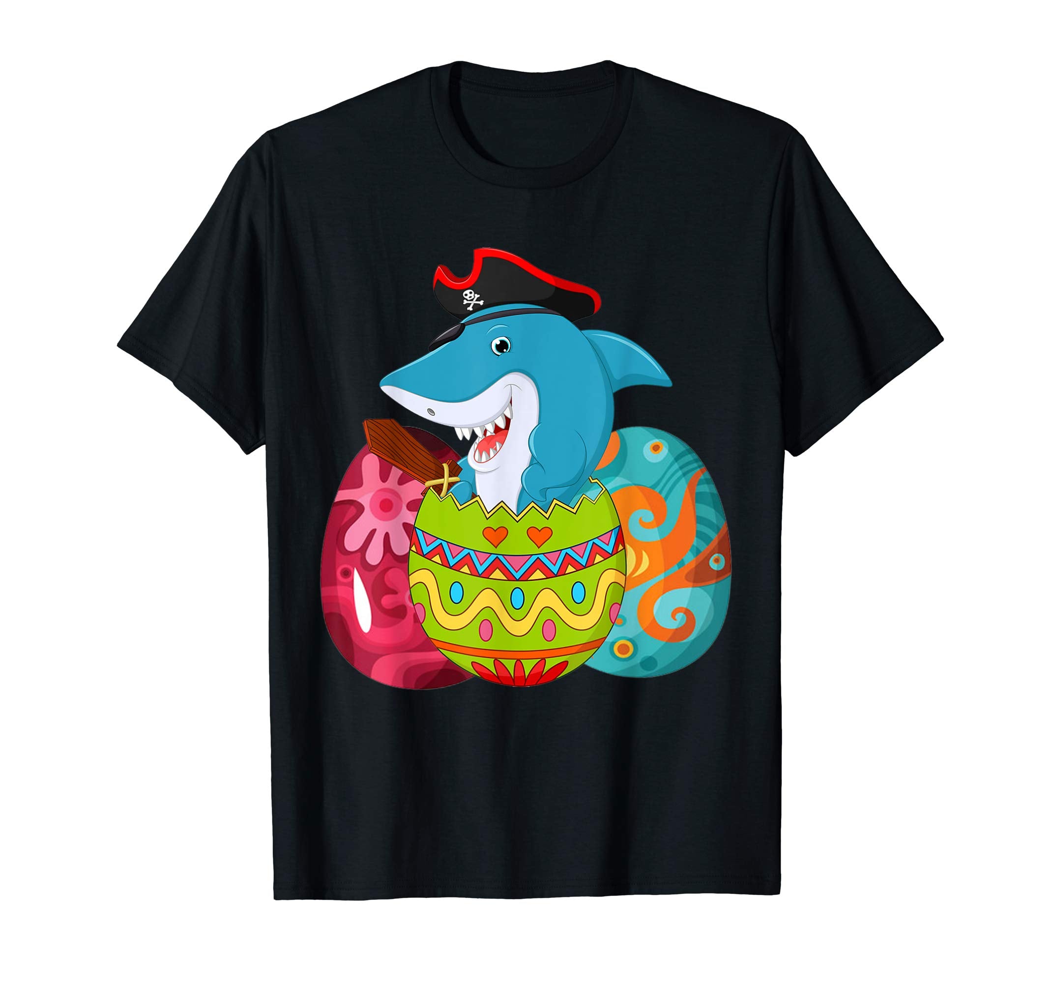 Cute shark inside Easter Eggs Tshirt Easter Shirt for kids