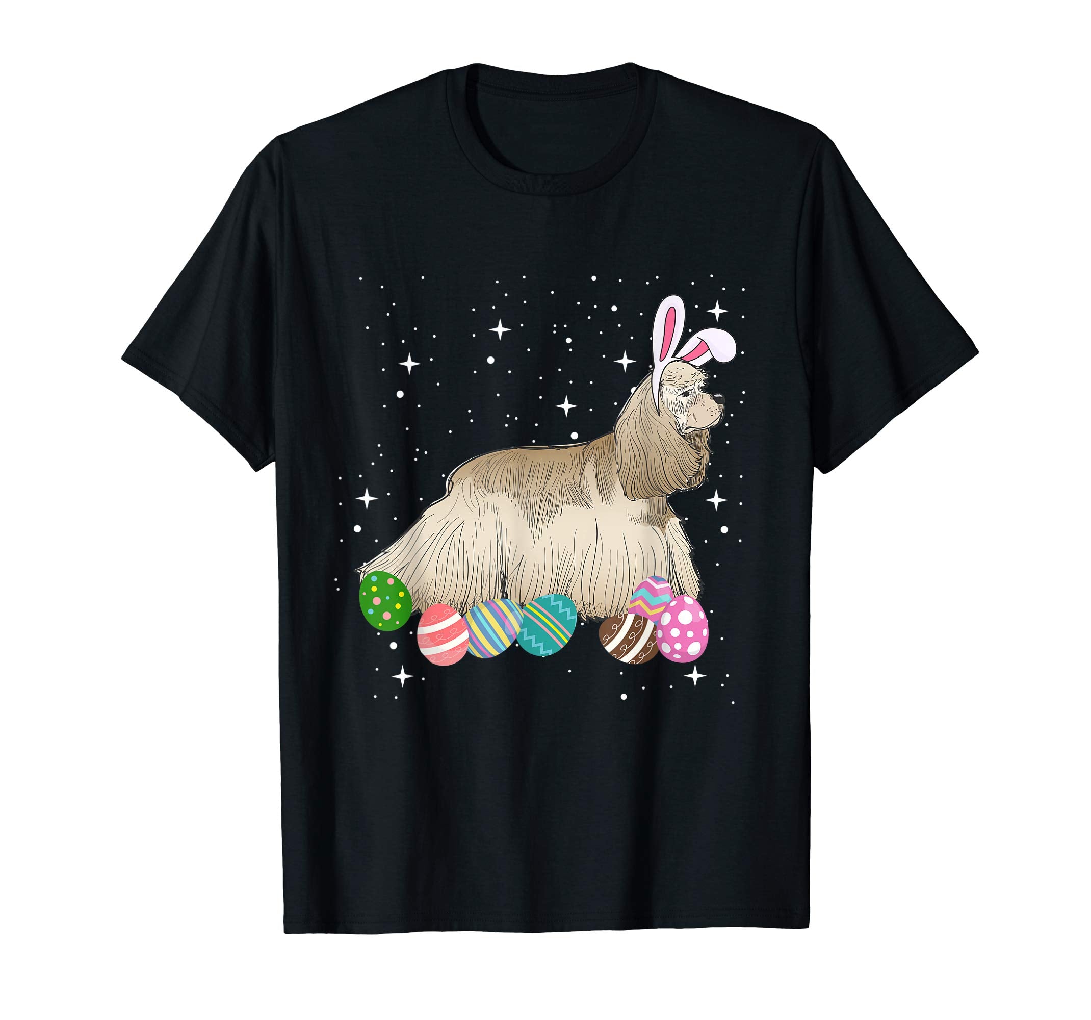 Spaniel Dressed As Easter Bunny With Rabbit Ears T-Shirt