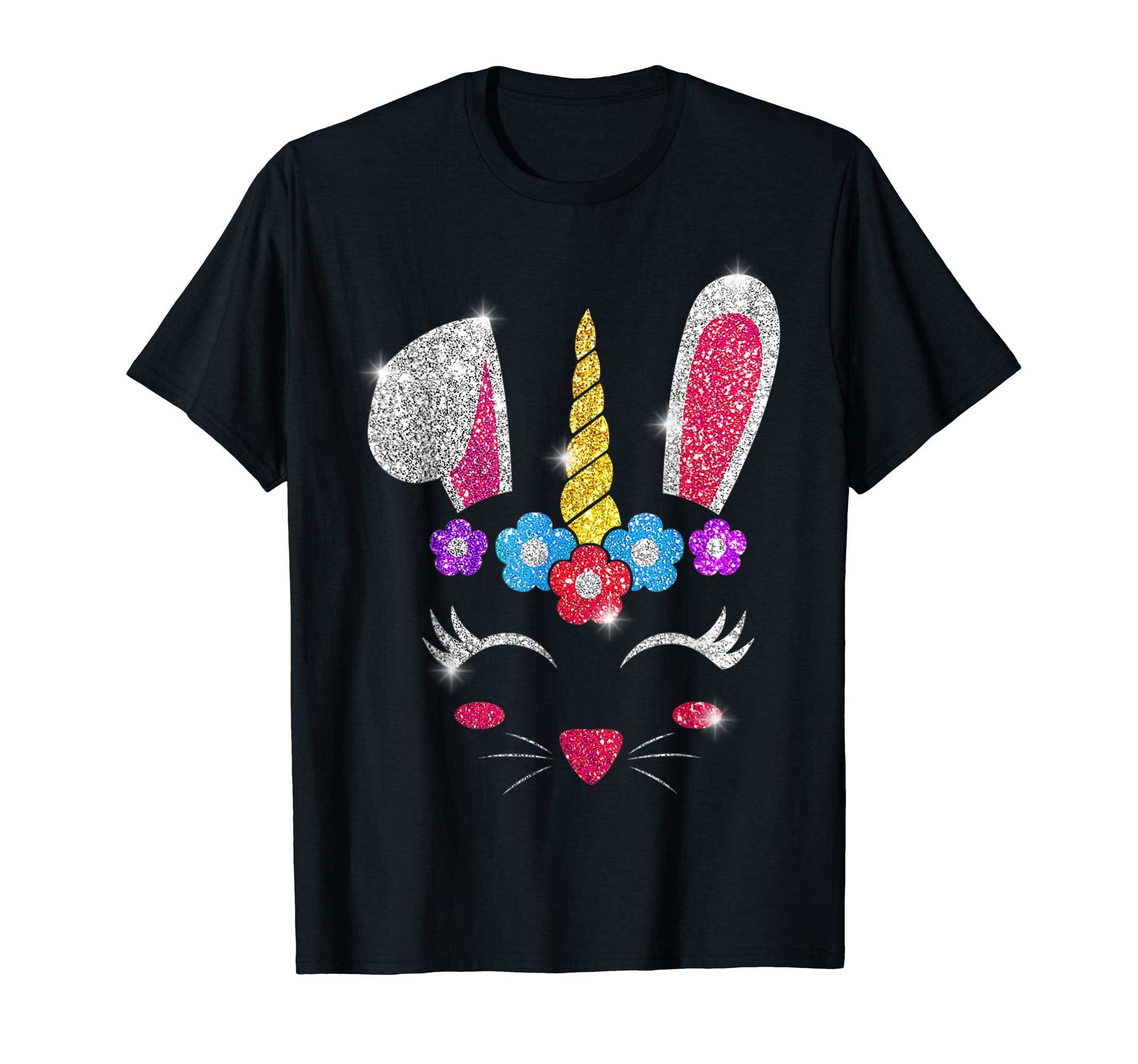 Rabbit Bunny Unicorn Easter day 2019 Shirt Gift Girl Kid