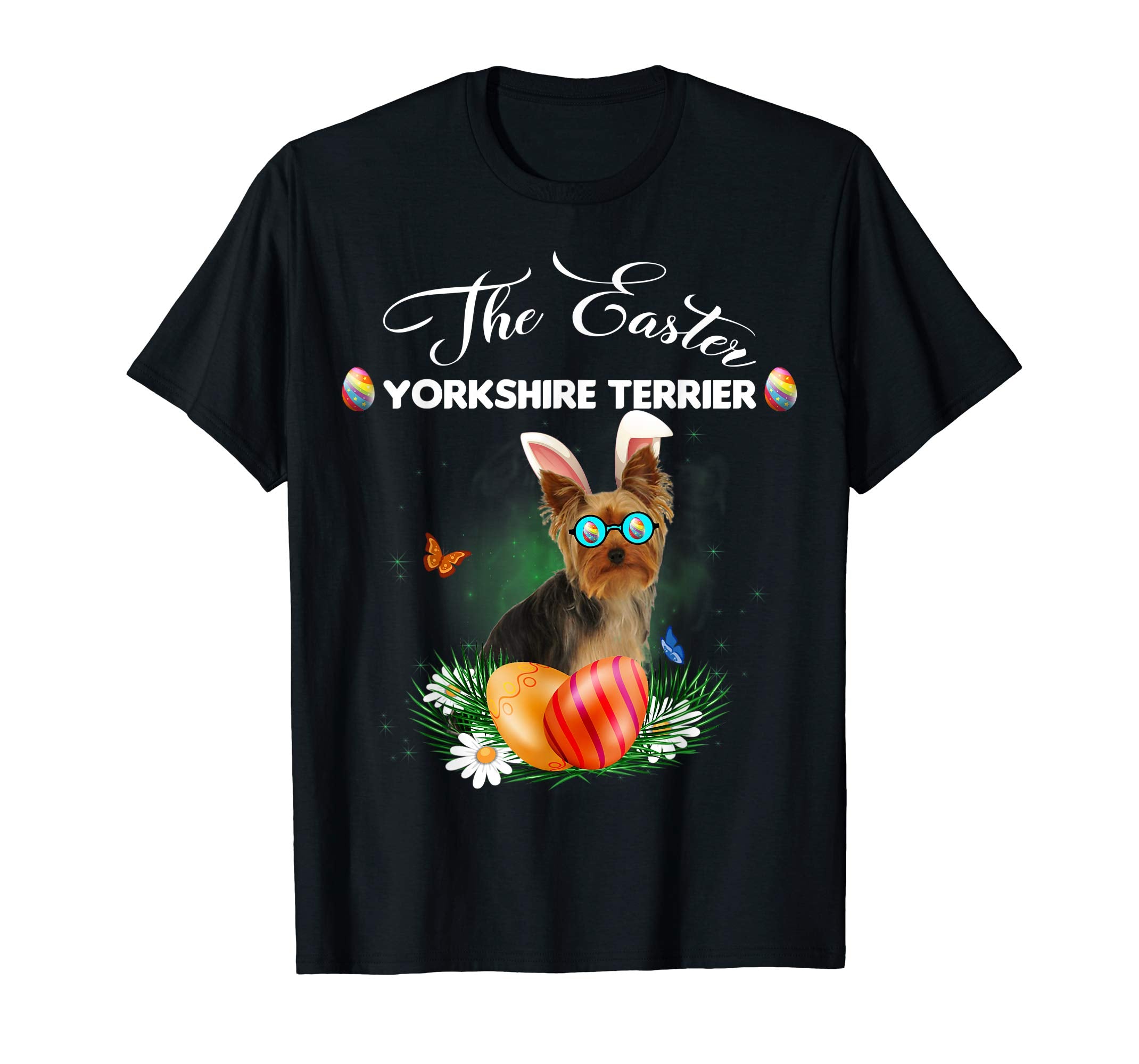Yorkshire Terrier Bunny Easter Day Dog Gifts T-Shirt