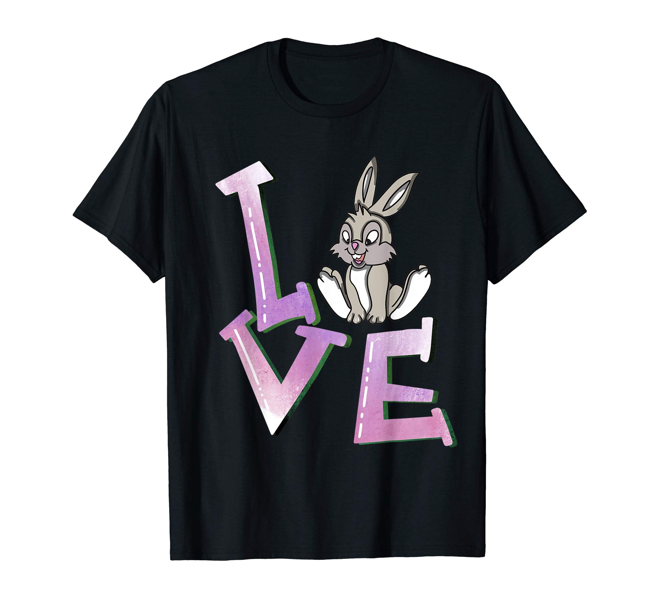 Bunny Love T Shirt Easter Party Bunnies Purple Basket Gift