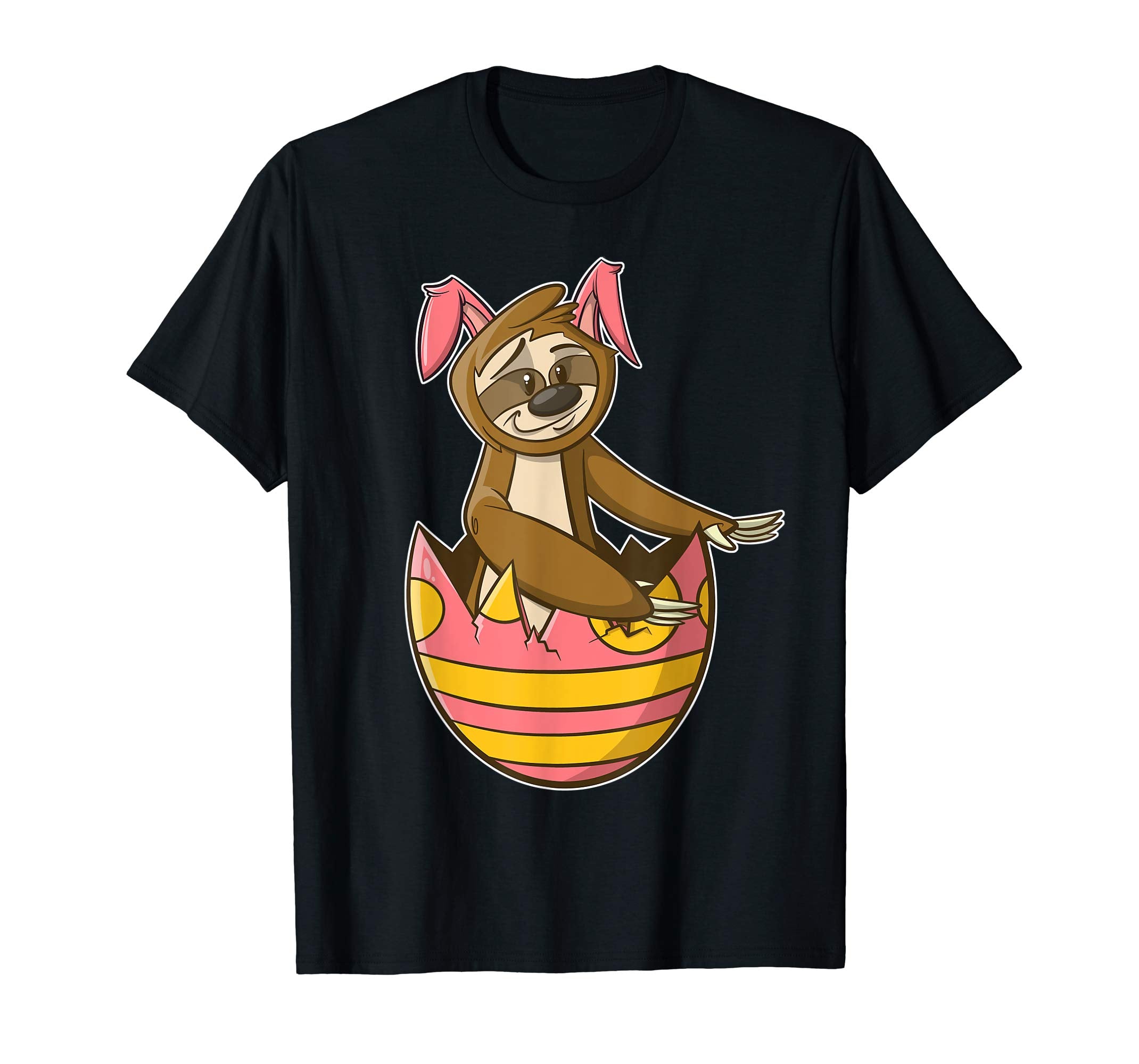 Sloth Bunny Easter T Shirt for Boys, Girls, &amp; Adults