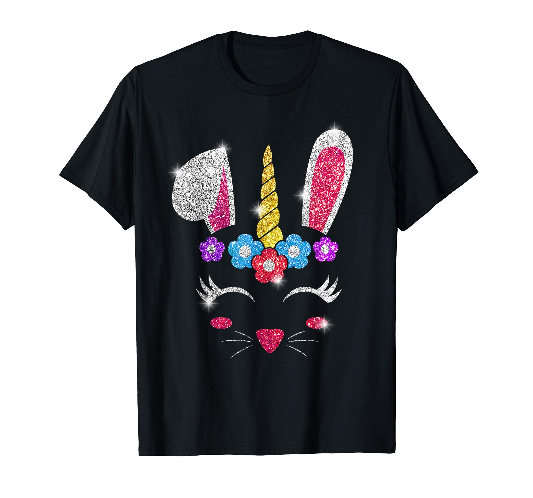 Rabbit Bunny Unicorn Easter day 2019 Shirt Gift Girl Kid