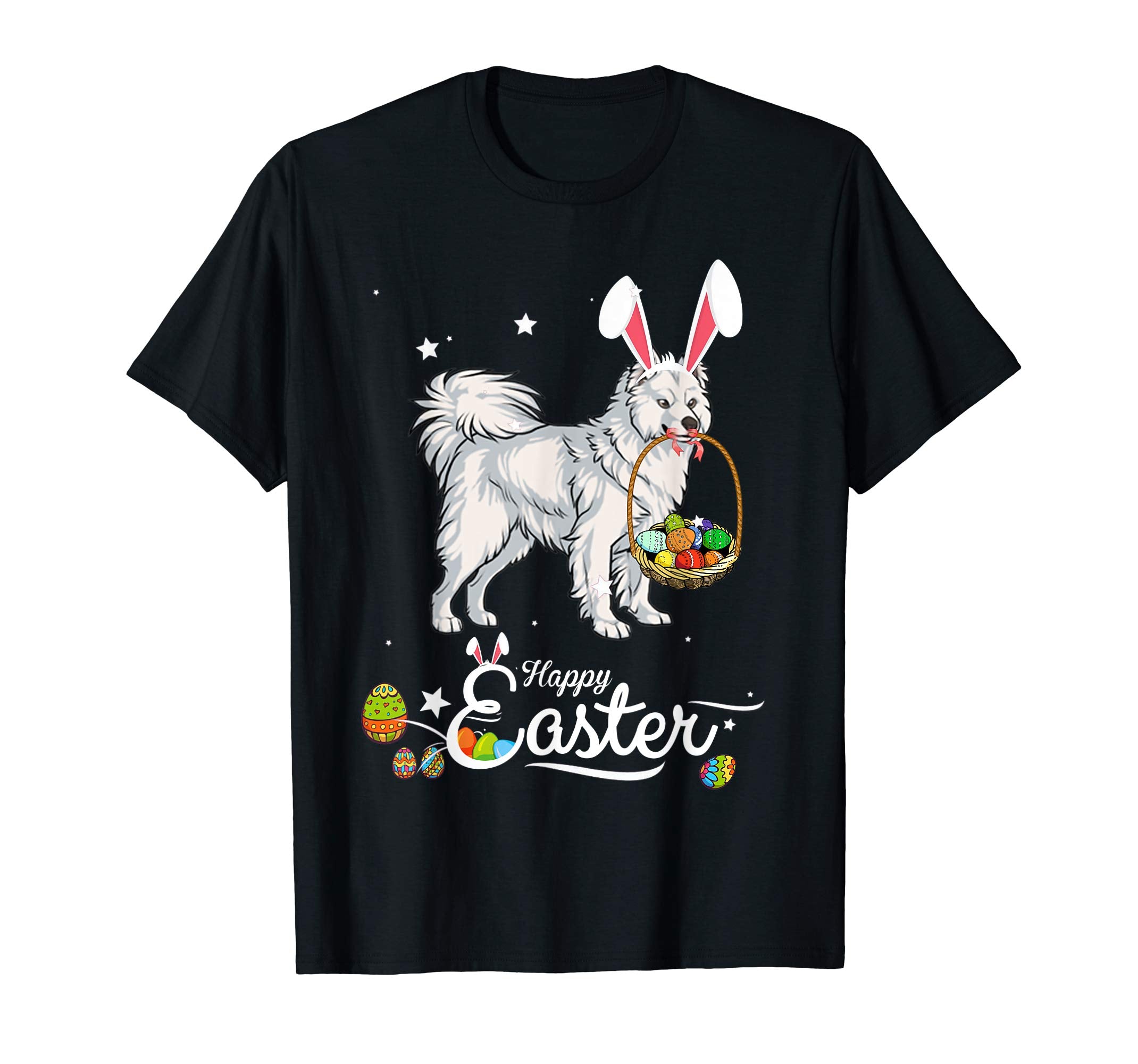 Samoyed Dog With Bunny Hat Easter Costume T Shirt