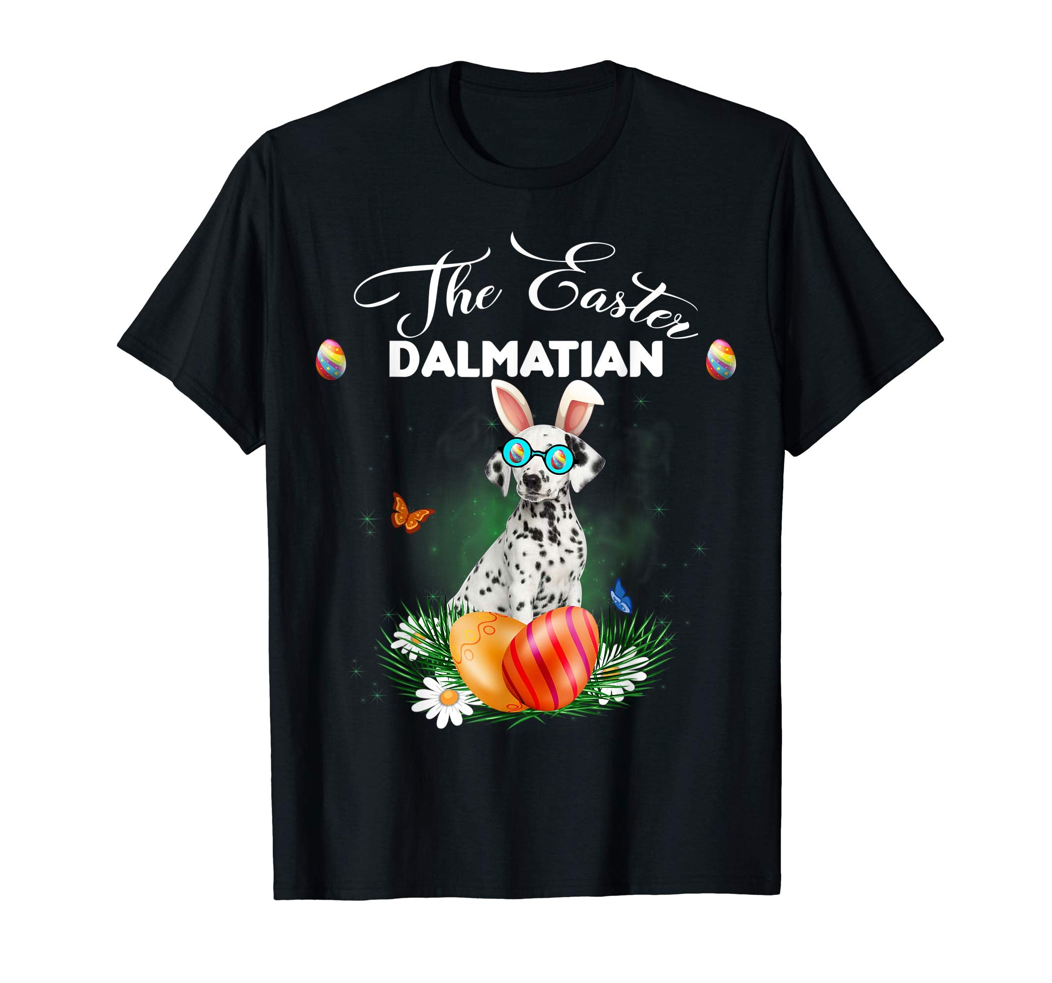 Dalmatian Bunny Easter Day Dog Gifts T-Shirt