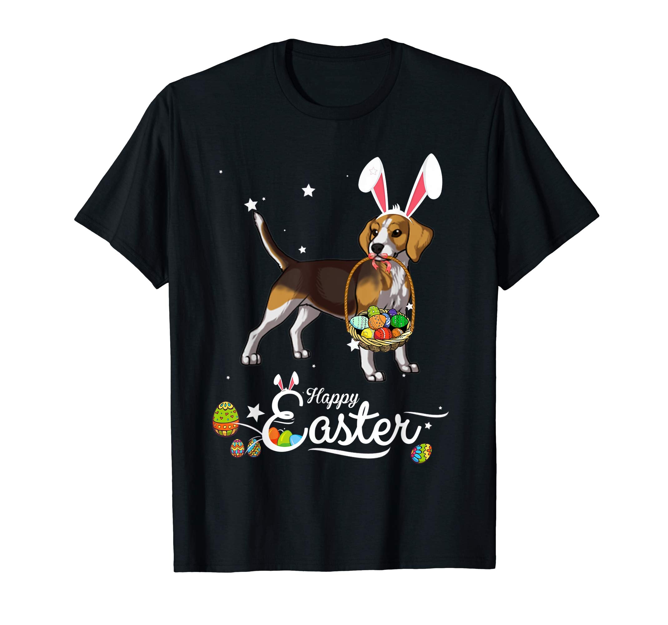 Beagle Dog With Bunny Hat Easter Costume T Shirt