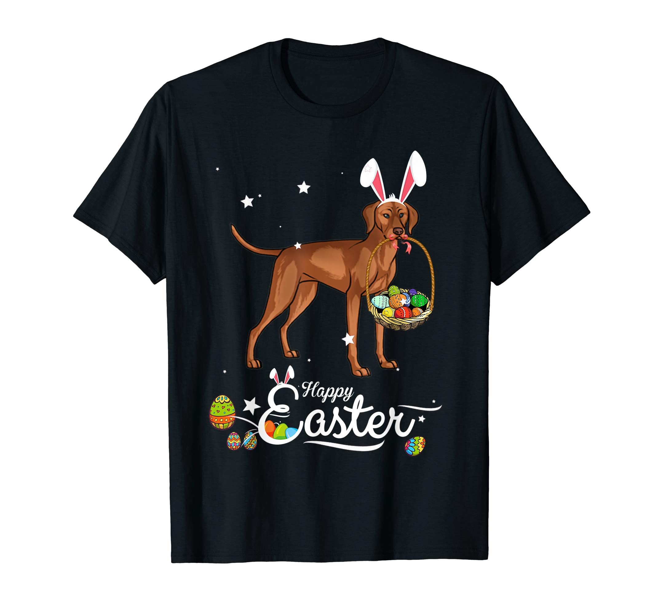 Vizsla Dog With Bunny Hat Easter Costume T Shirt