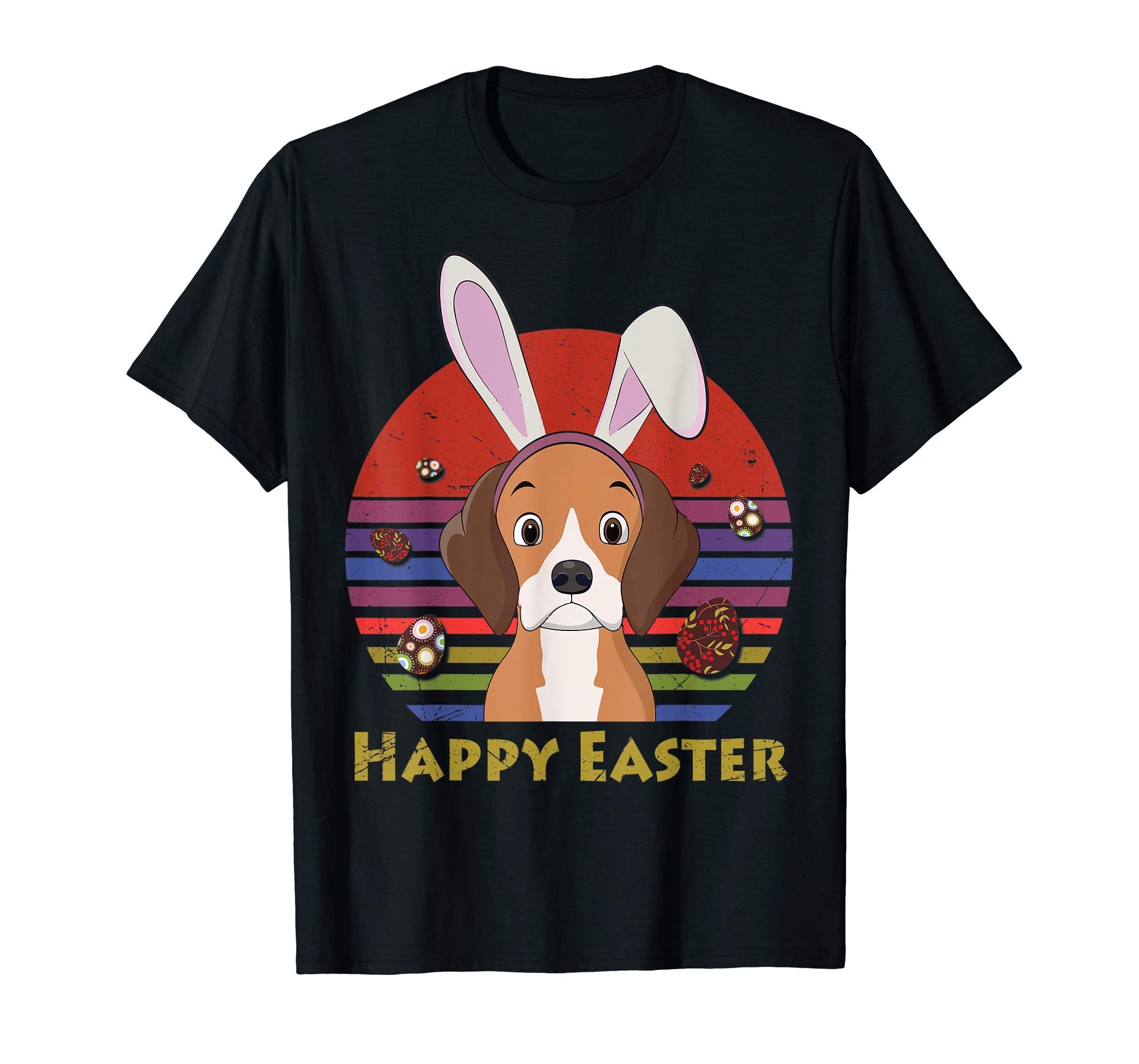 Beagle With Bunny Headband Happy Easter Tshirt Easter Gifts