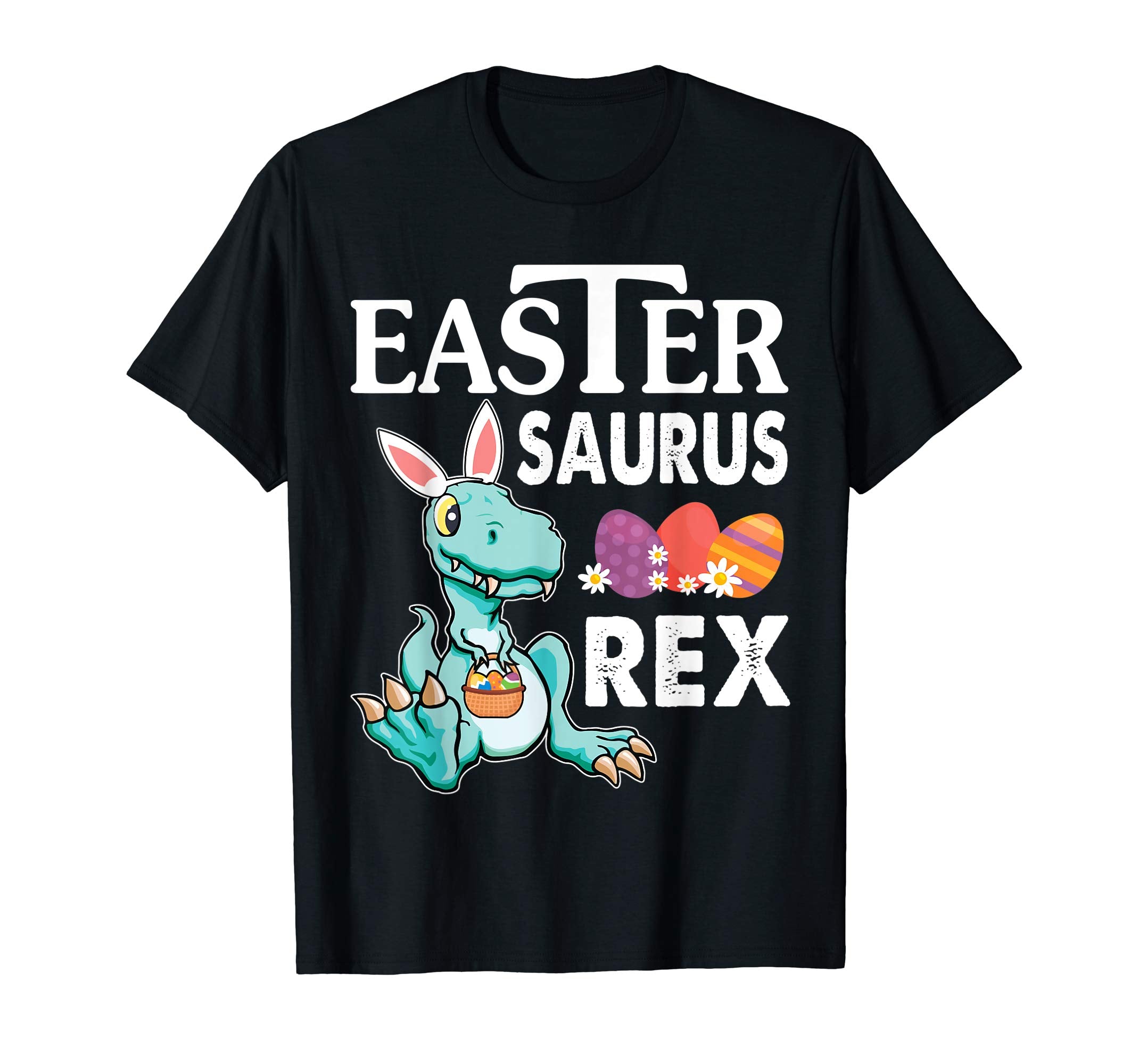 Dinosaur T-rex Bunny And Easter Eggs Shirt Easter Saurus Rex