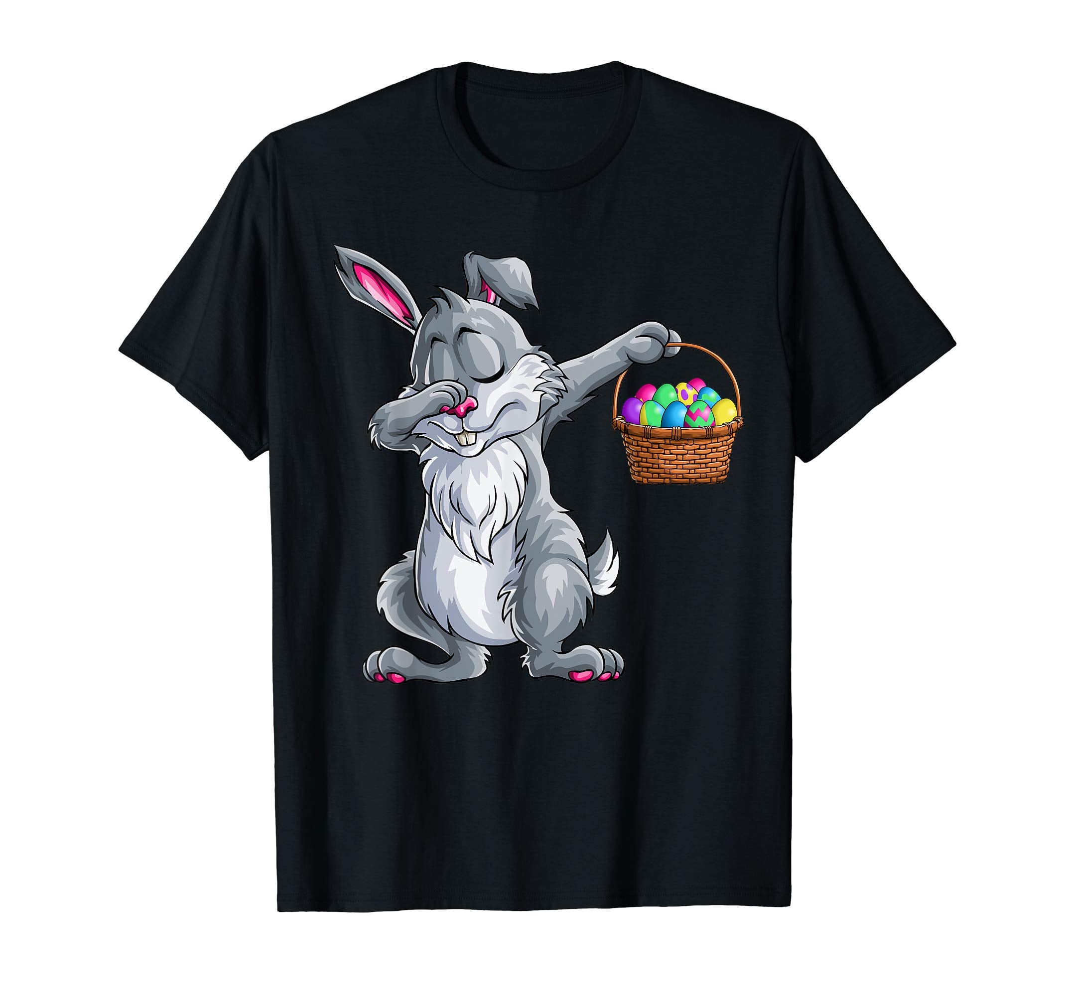 Dabbing Easter Bunny T Shirt Men Women Kids Basket Eggs Gift