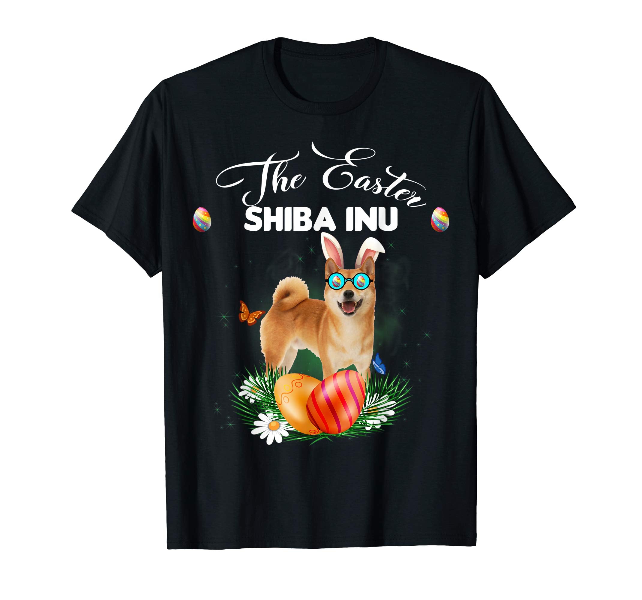 Shiba Inu Bunny Easter Day Dog Gifts T-Shirt