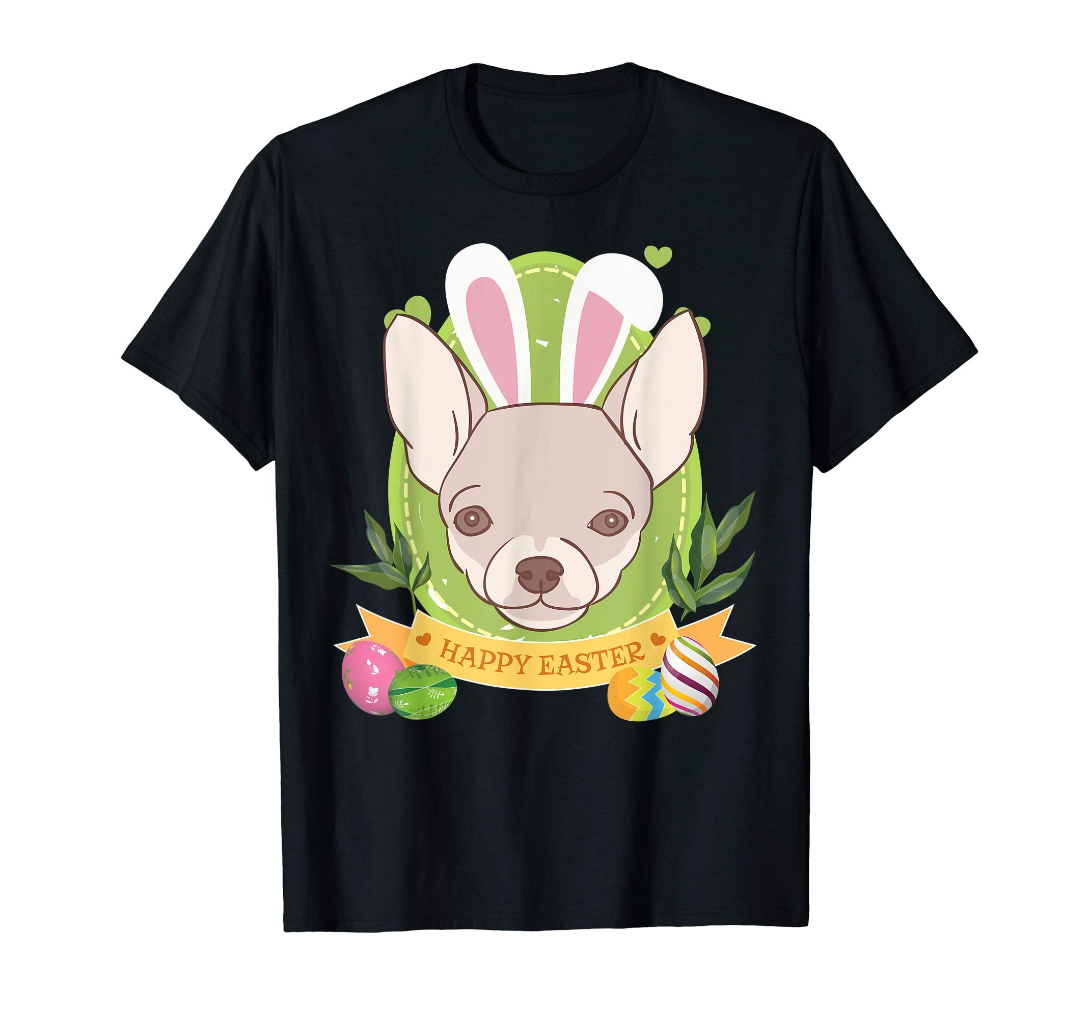 Bunny Chihuahua Dog Easter Day Lovers T-Shirt Egg Hunting