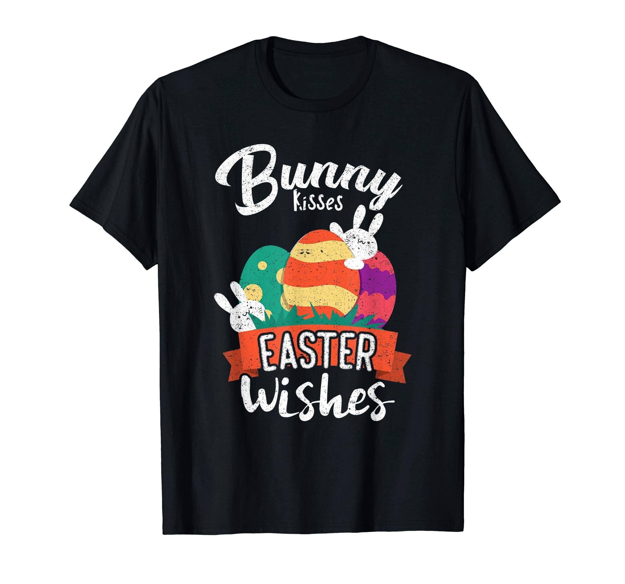 Easter Bunny Shirt For Kids Bunny Kisses Easter Wishes