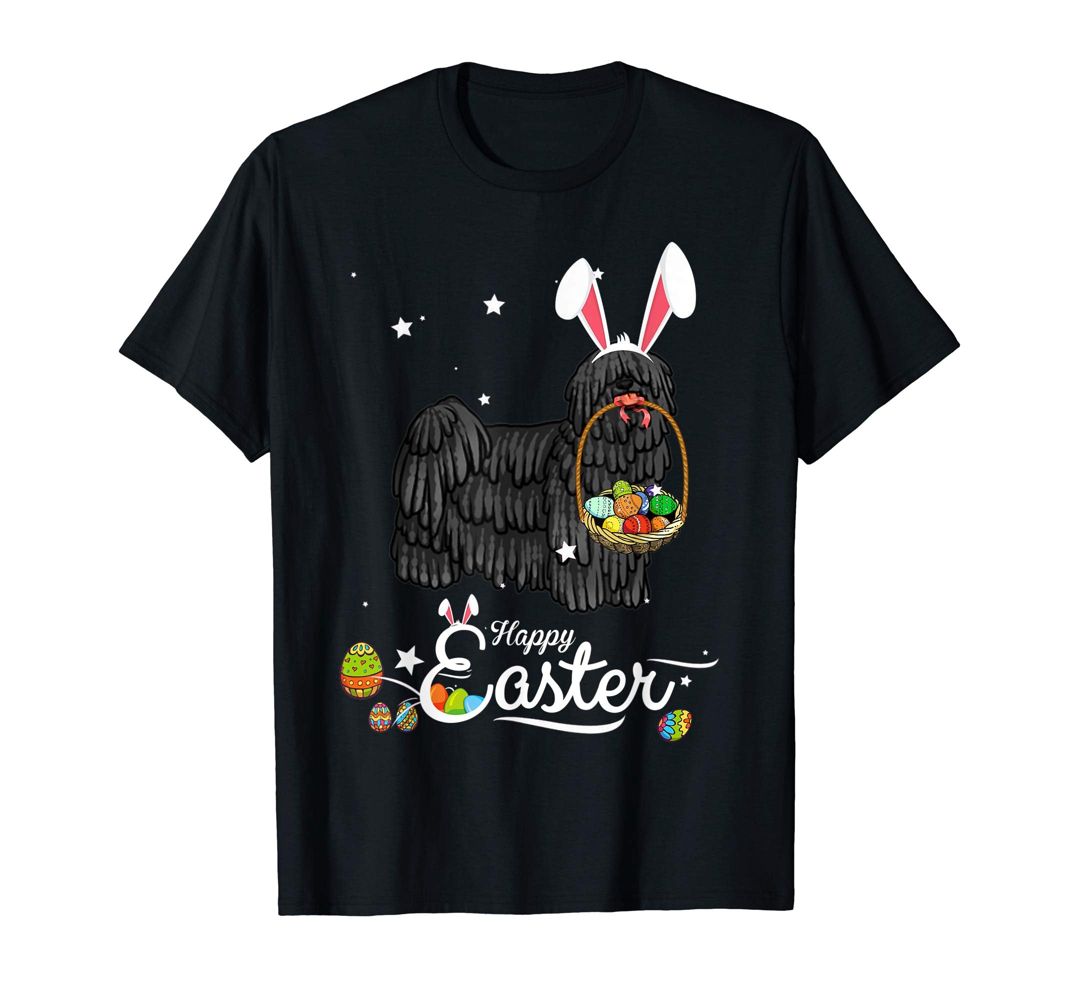 Puli Dog With Bunny Hat Easter Costume T Shirt