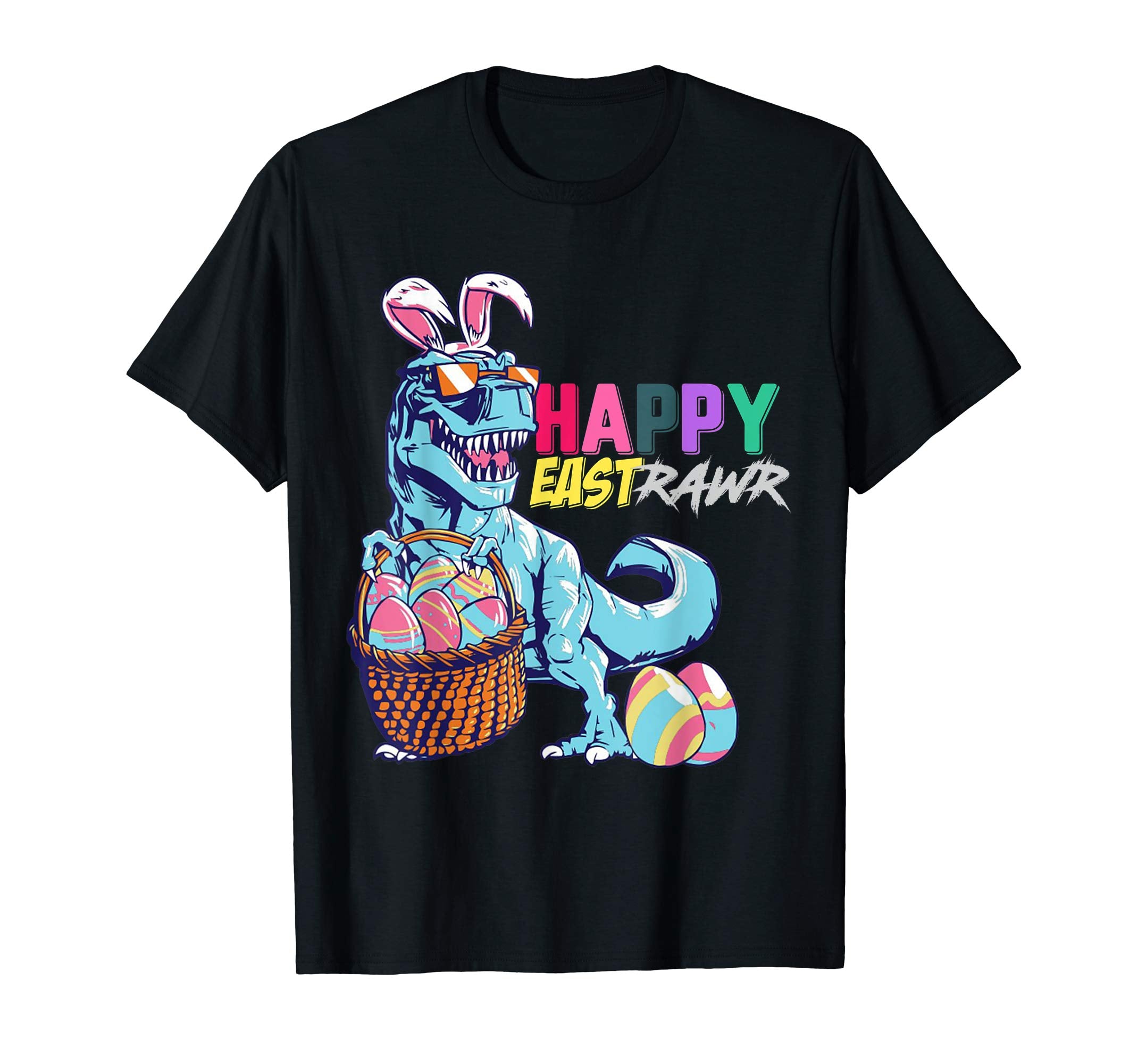 Happy Eastrawr Funny T-Rex Dinosaur Easter Bunny Shirt