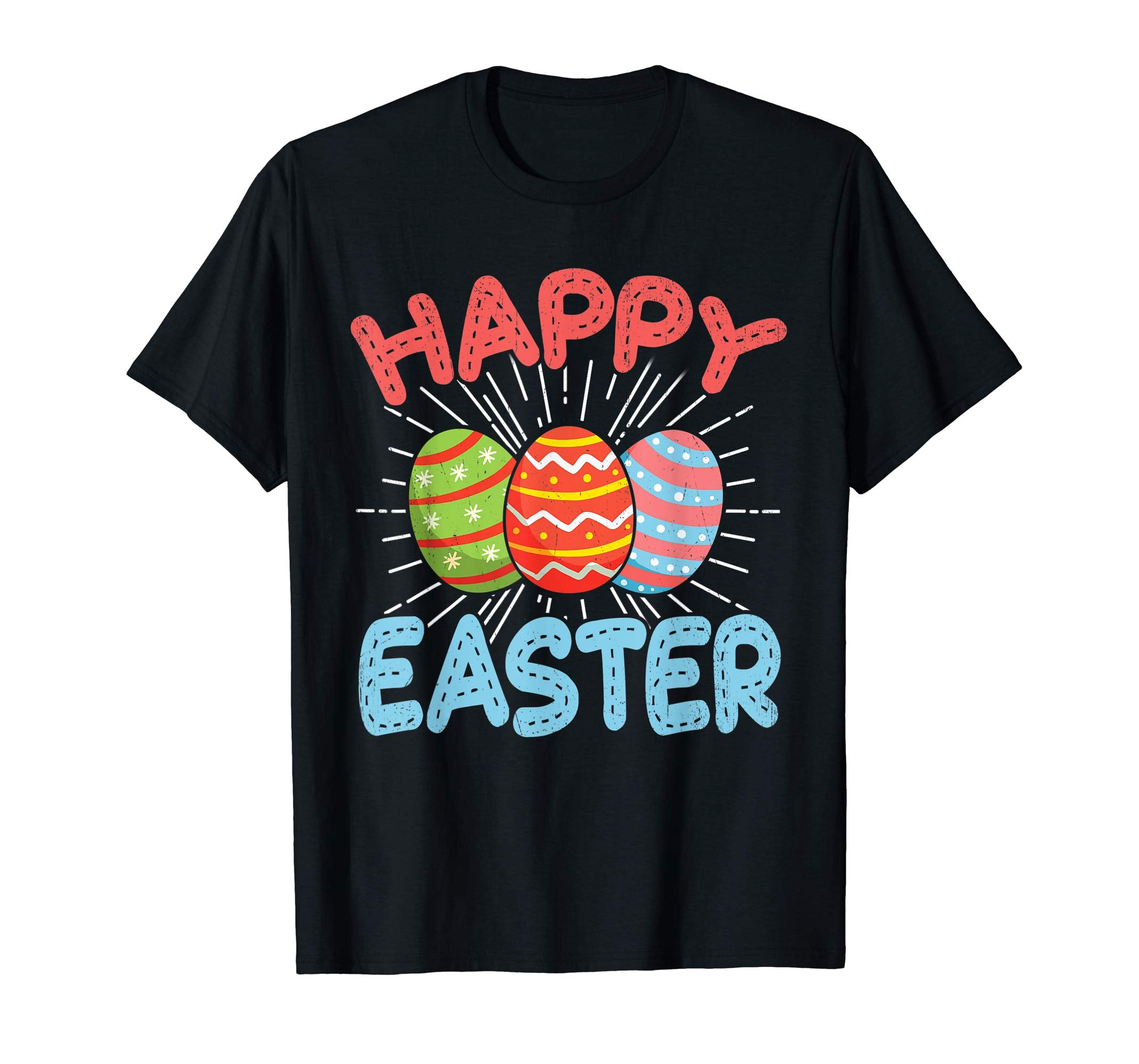 Happy Easter T-Shirt Funny Easter Eggs Novelty Shirt Gift