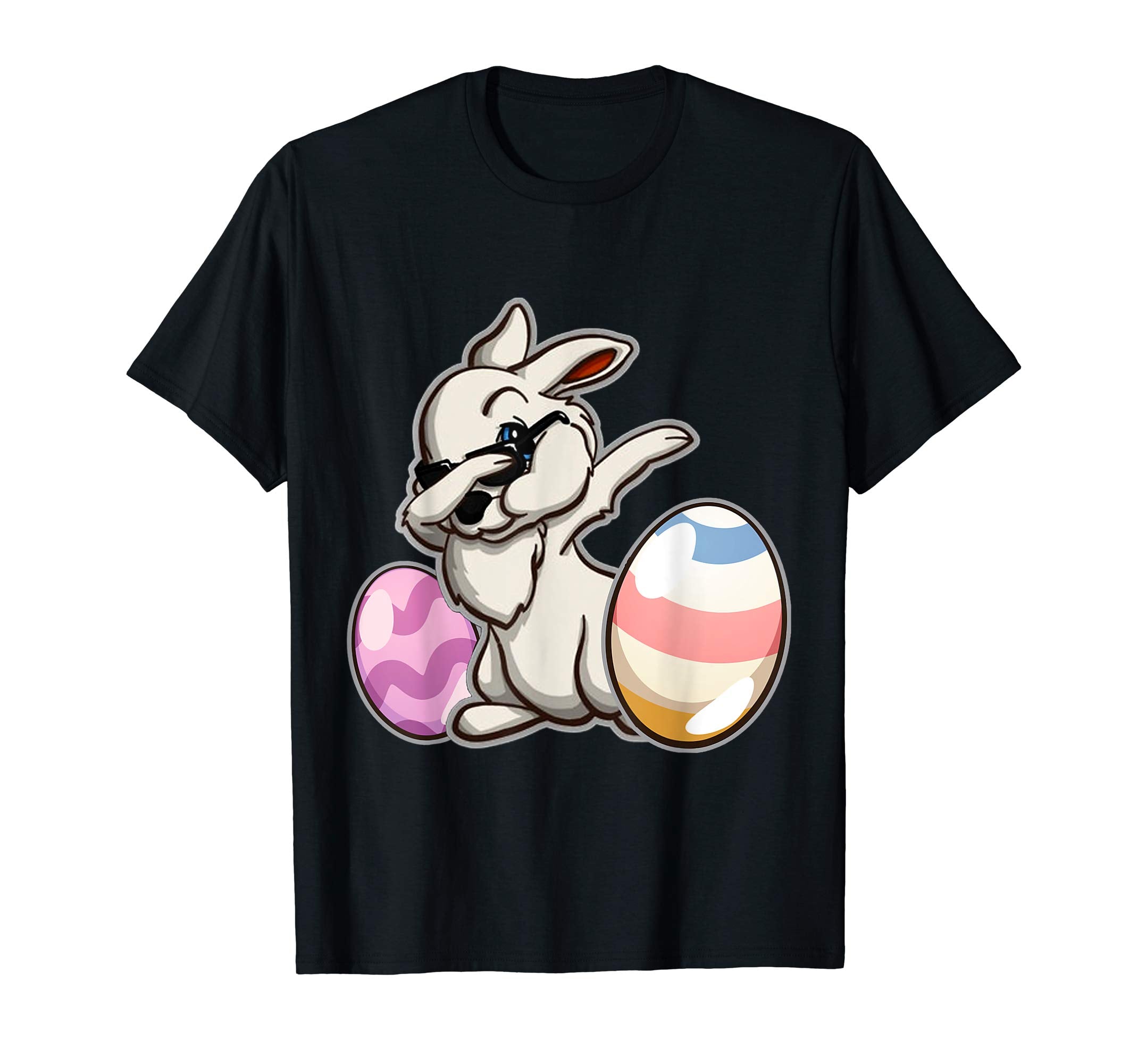 Easter Shirt For Kids Boys Girls Dabbing Easter Bunny