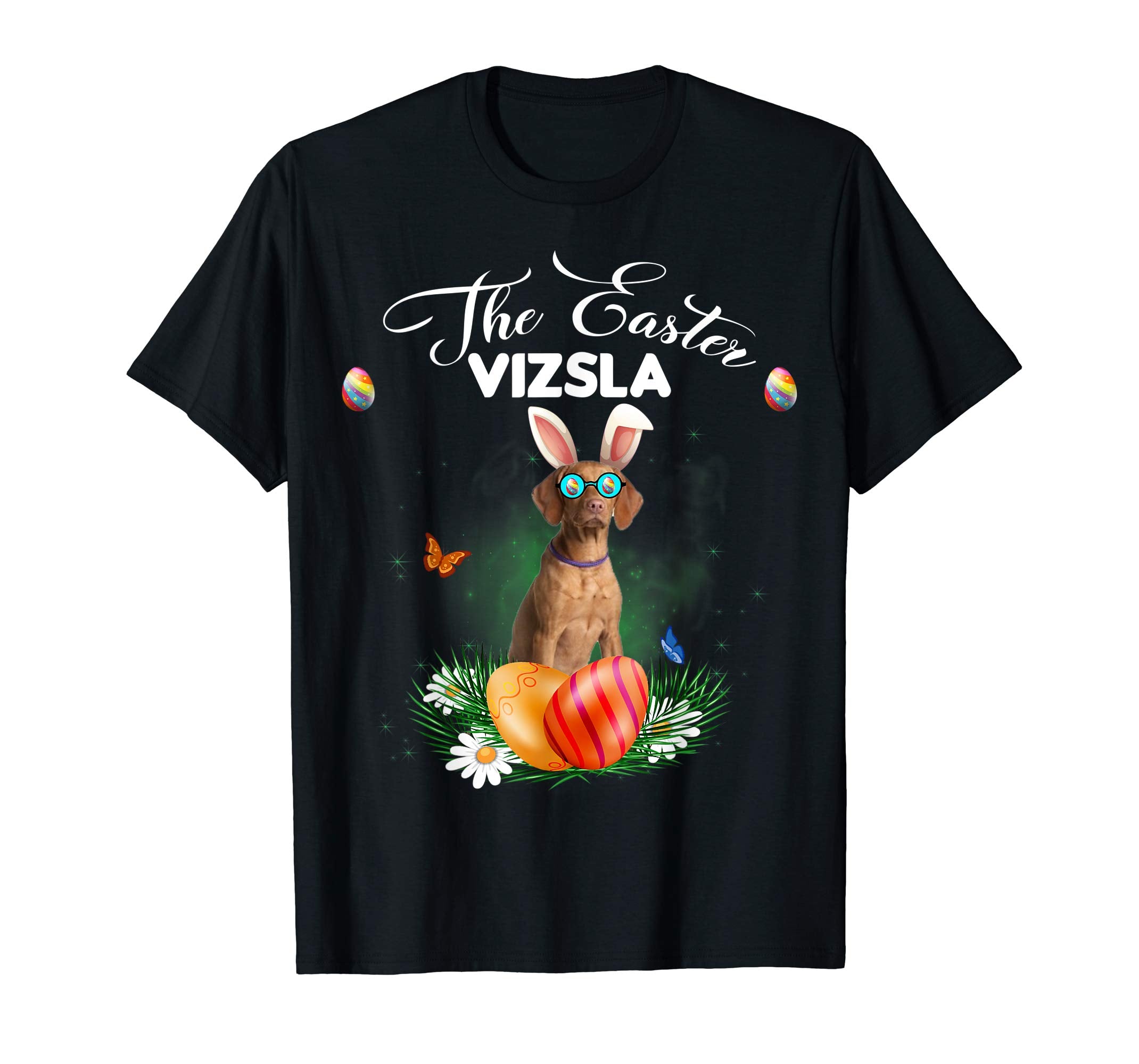 Vizsla Bunny Easter Day Dog Gifts T-Shirt