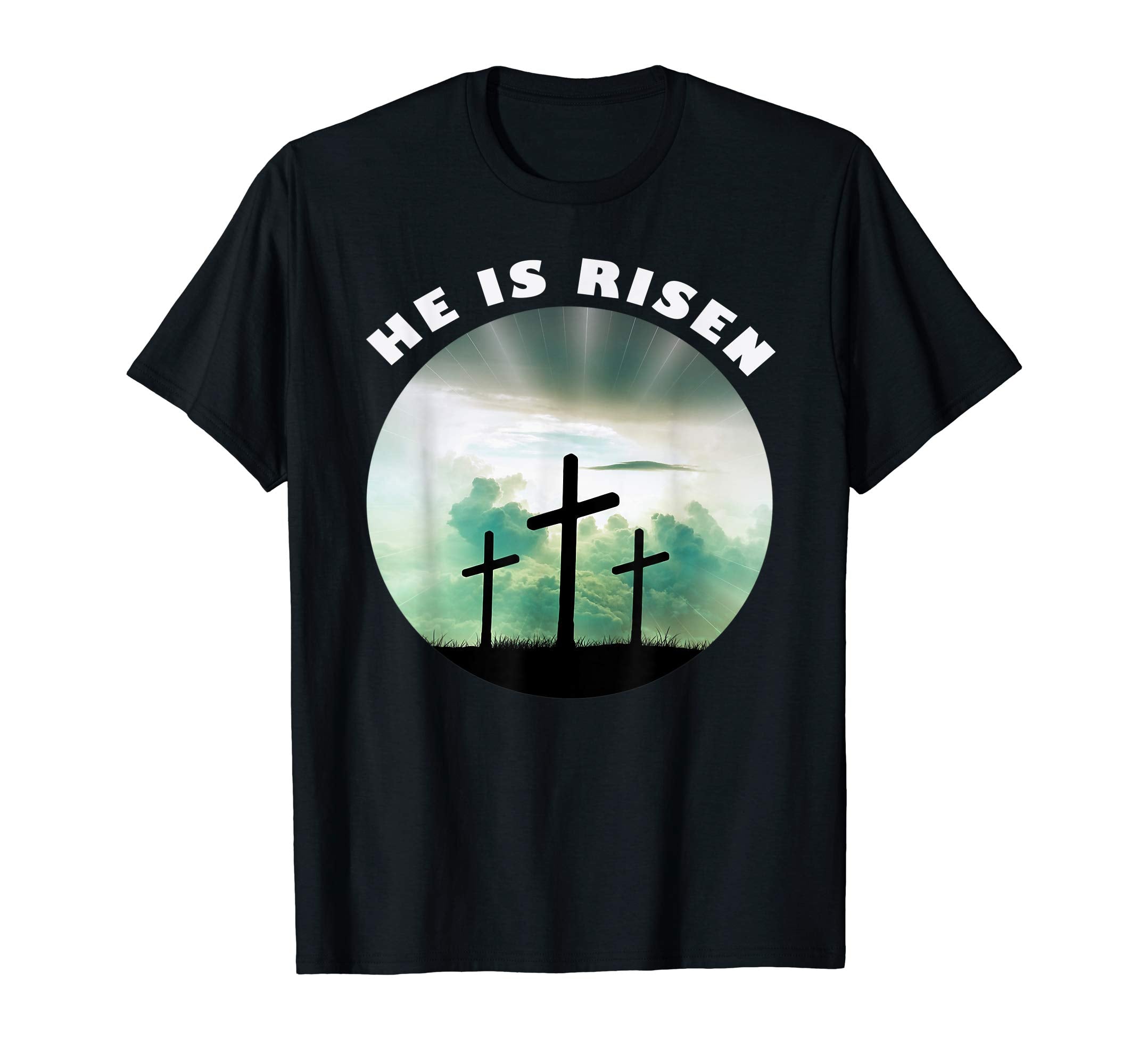 He is Risen Inspirational Cross Easter Jesus Worship Shirt