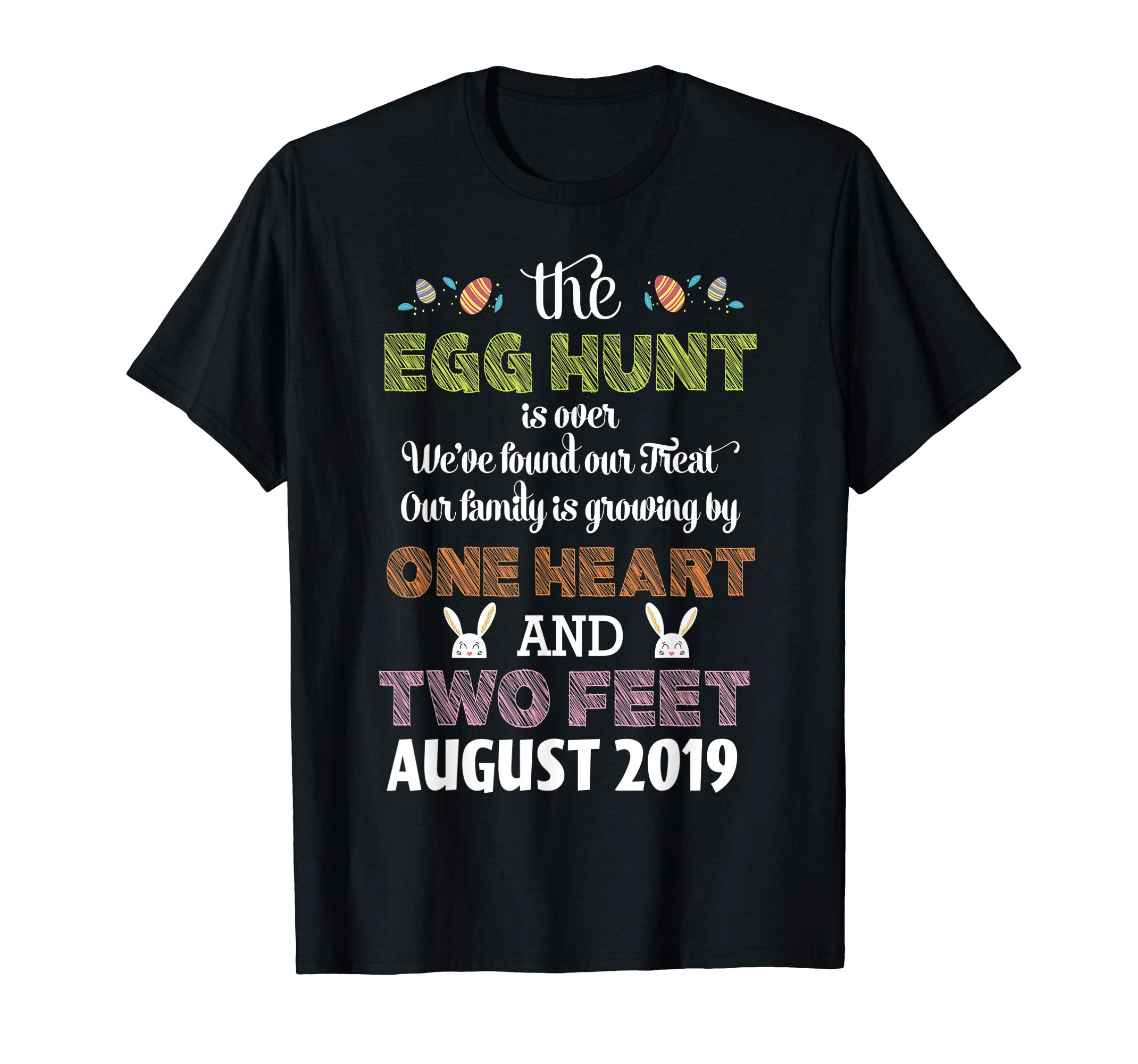 Pregnancy Announcement Due In August 2019 Easter Tshirt